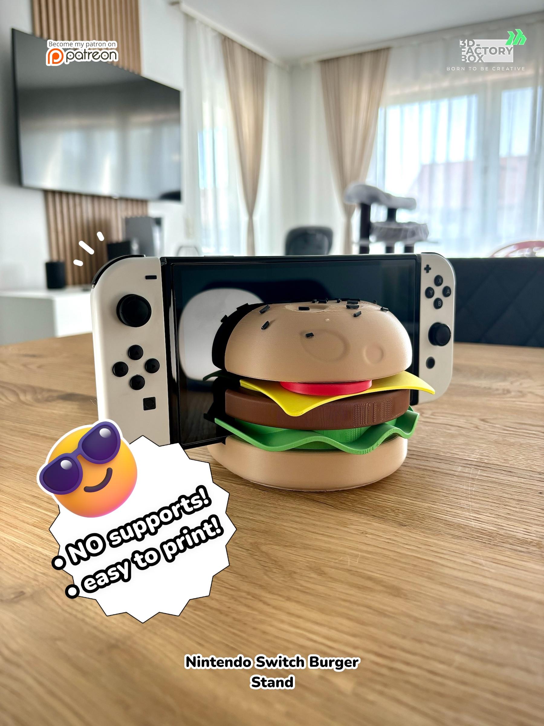 Nintendo Switch Stand - Inspired by a Burger 3d model