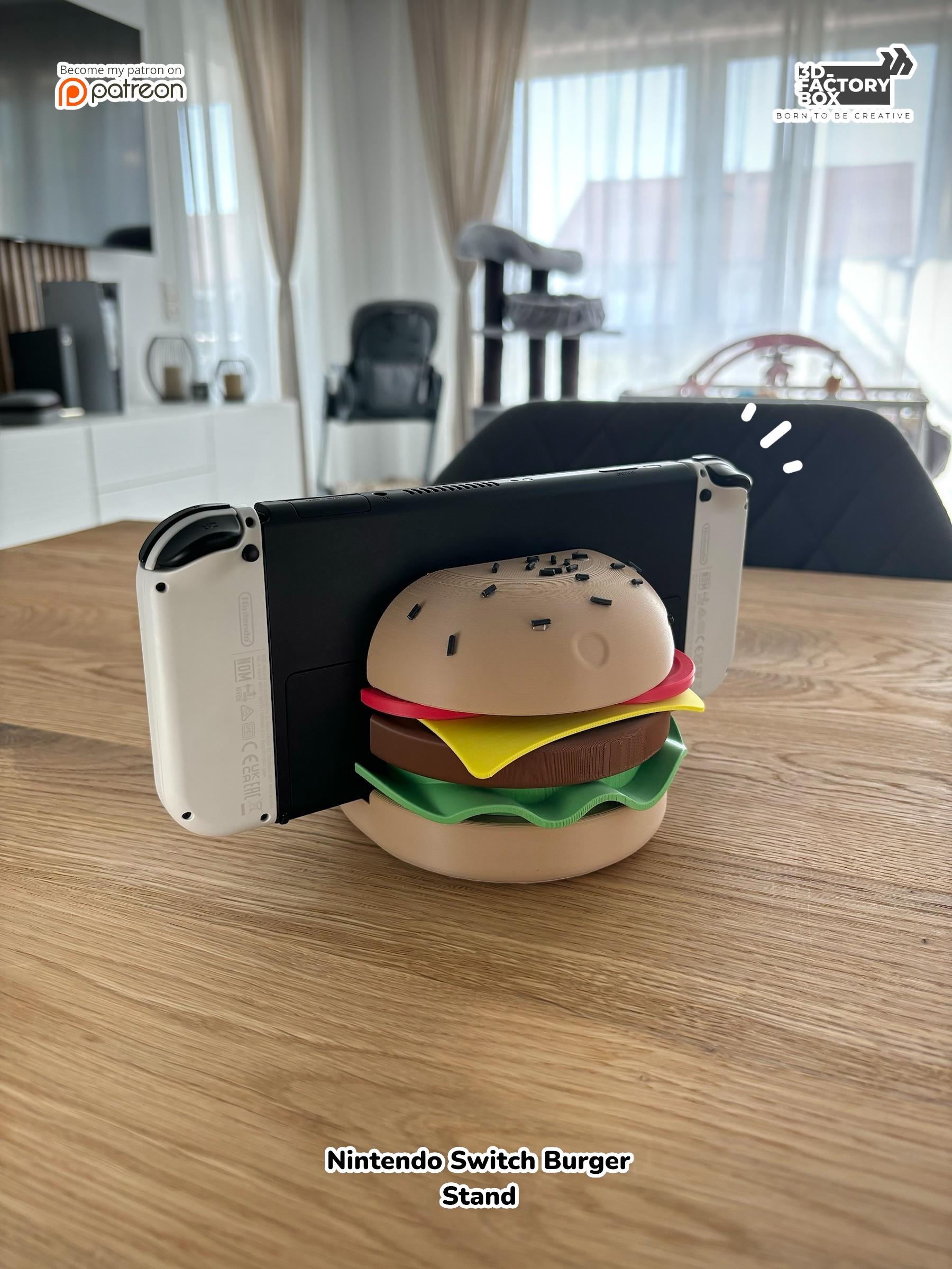 Nintendo Switch Stand - Inspired by a Burger 3d model