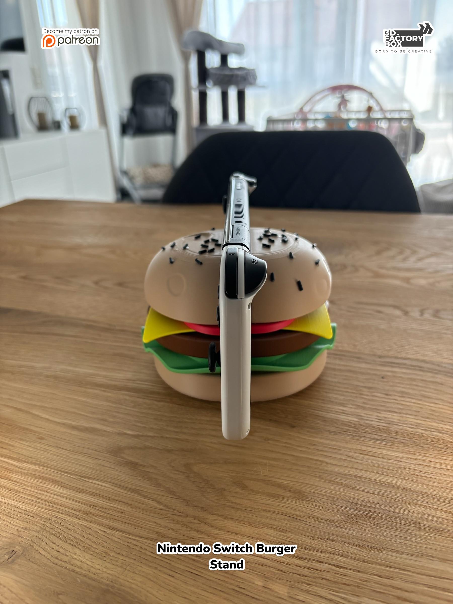 Nintendo Switch Stand - Inspired by a Burger 3d model