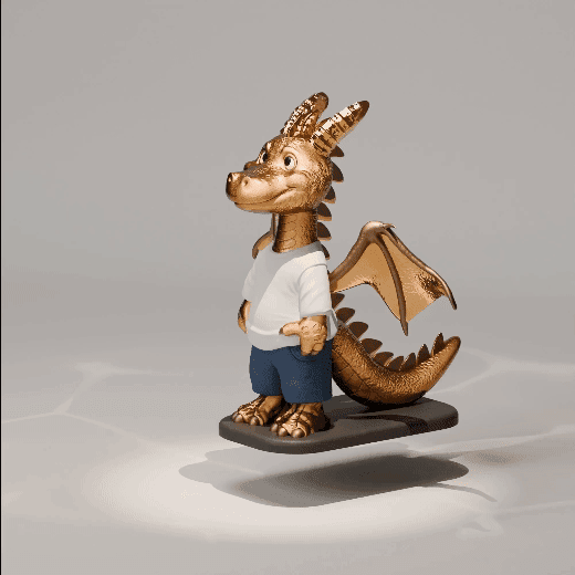TriDimen Studio - Cute Dragon 04 - Fee Model 3d model