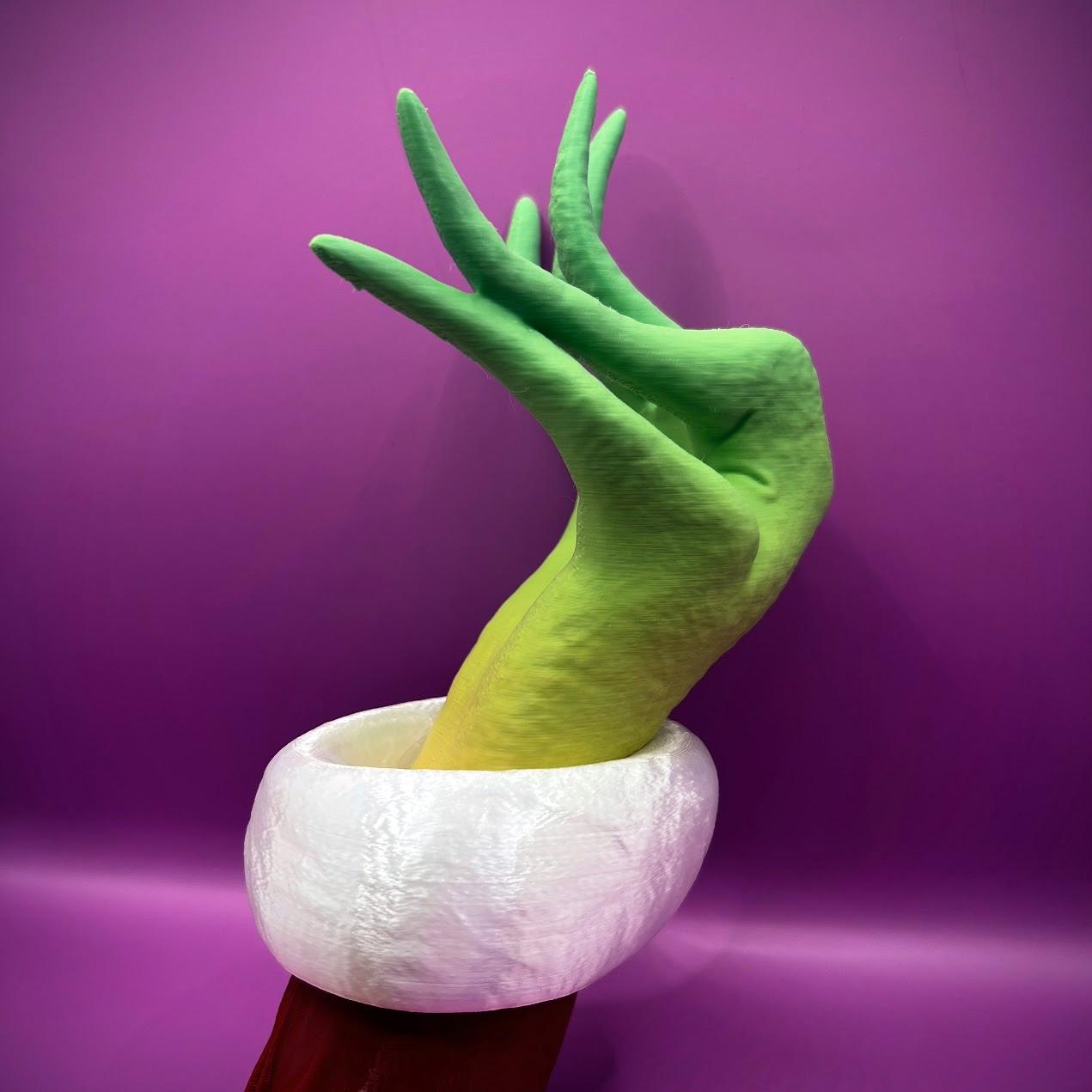 The Grinch Hand Wall Mount 3d model