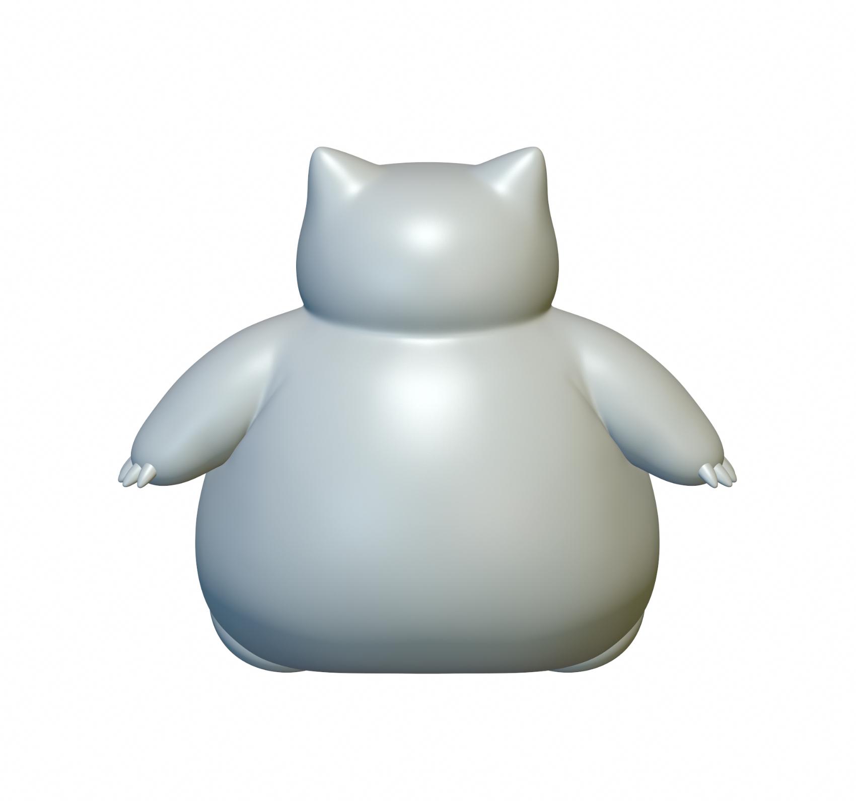 Pokemon Snorlax #143 - Optimized for 3D Printing 3d model