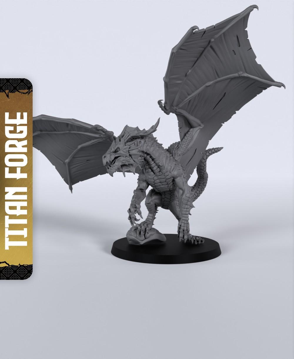 White Dragon - With Free Dragon Warhammer - 5e DnD Inspired for RPG and Wargamers 3d model