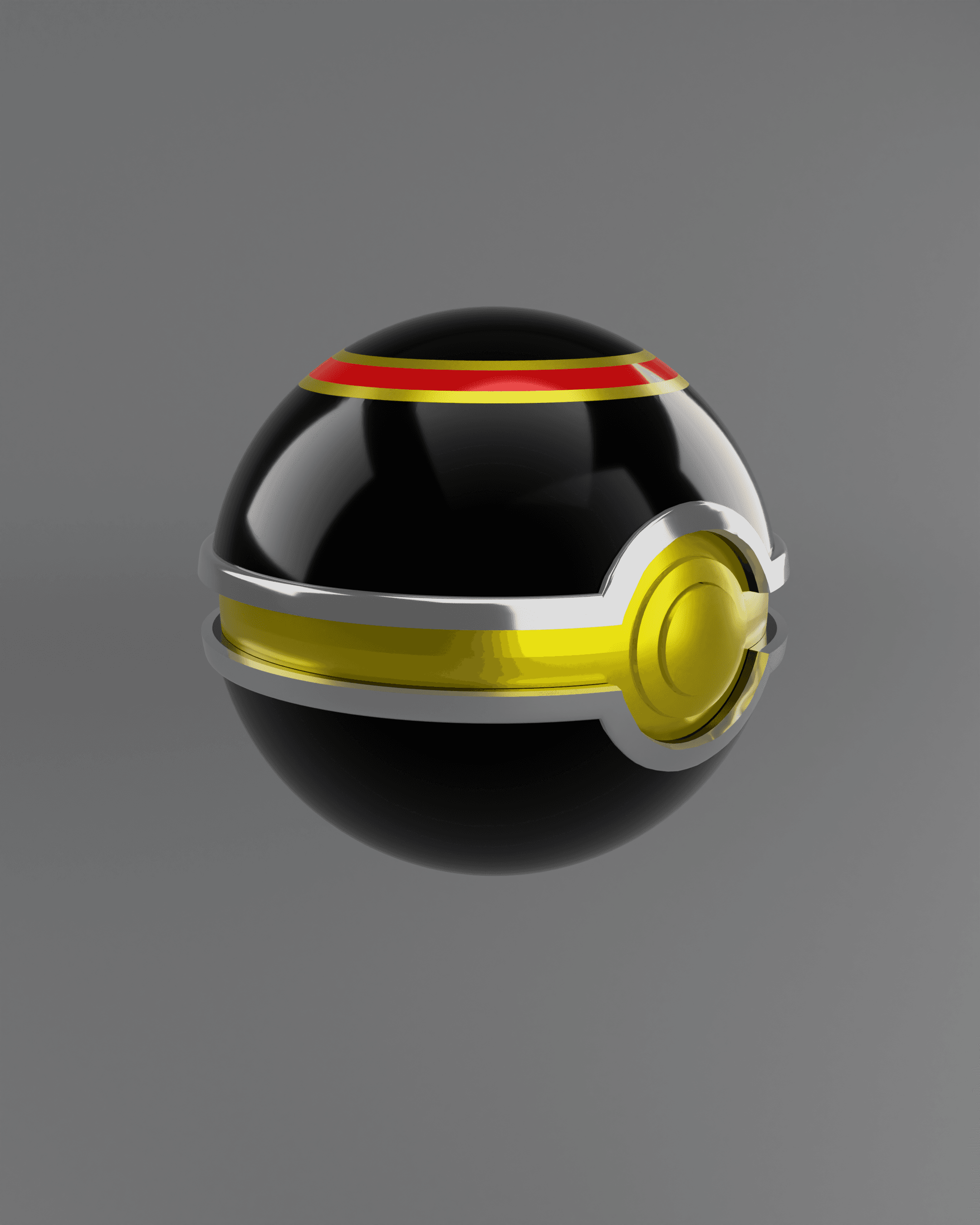 Luxury Ball Pokeball 3d model