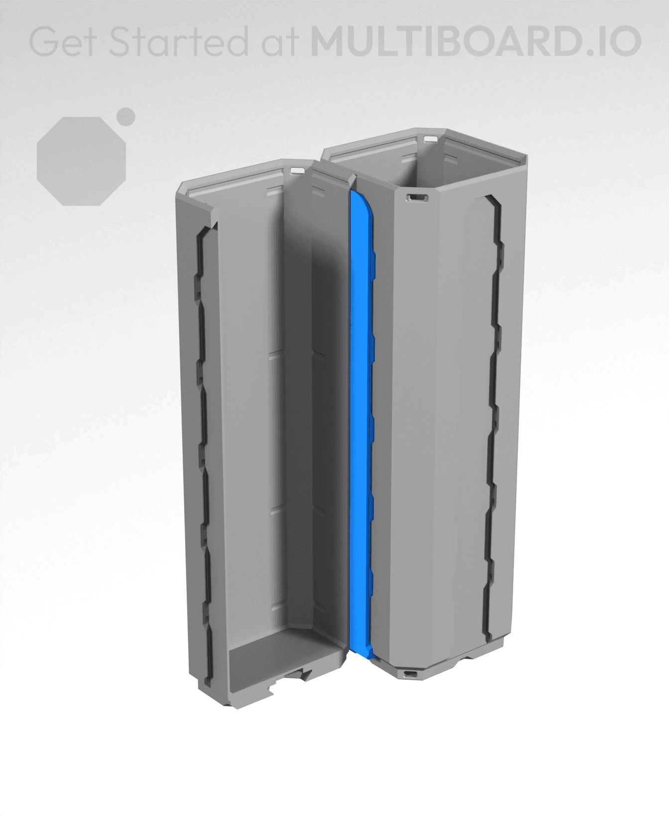 3H - Bin-To-Bin Rail Click Connector 3d model