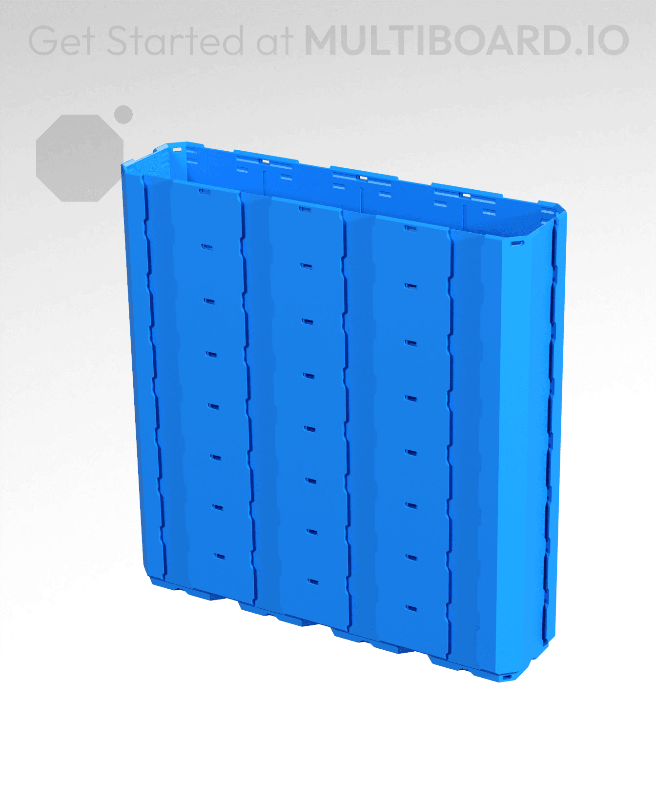 4x1x4 - Full Multipoint Rail - Multibin Shell 3d model