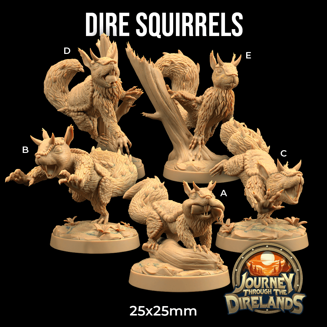 Dire Squirrels 3d model