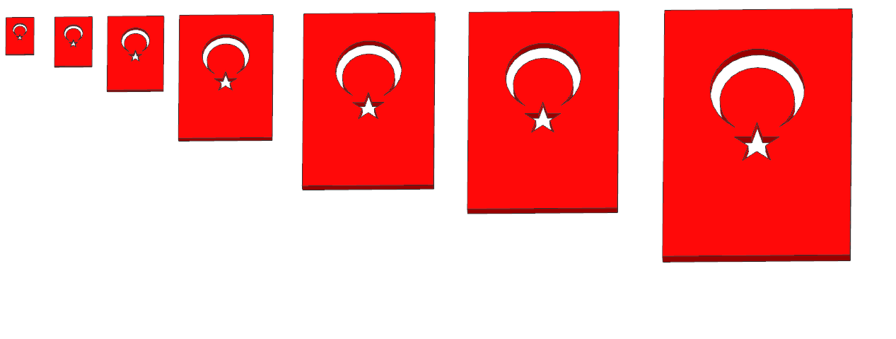 Turkish Flag.stl 3d model