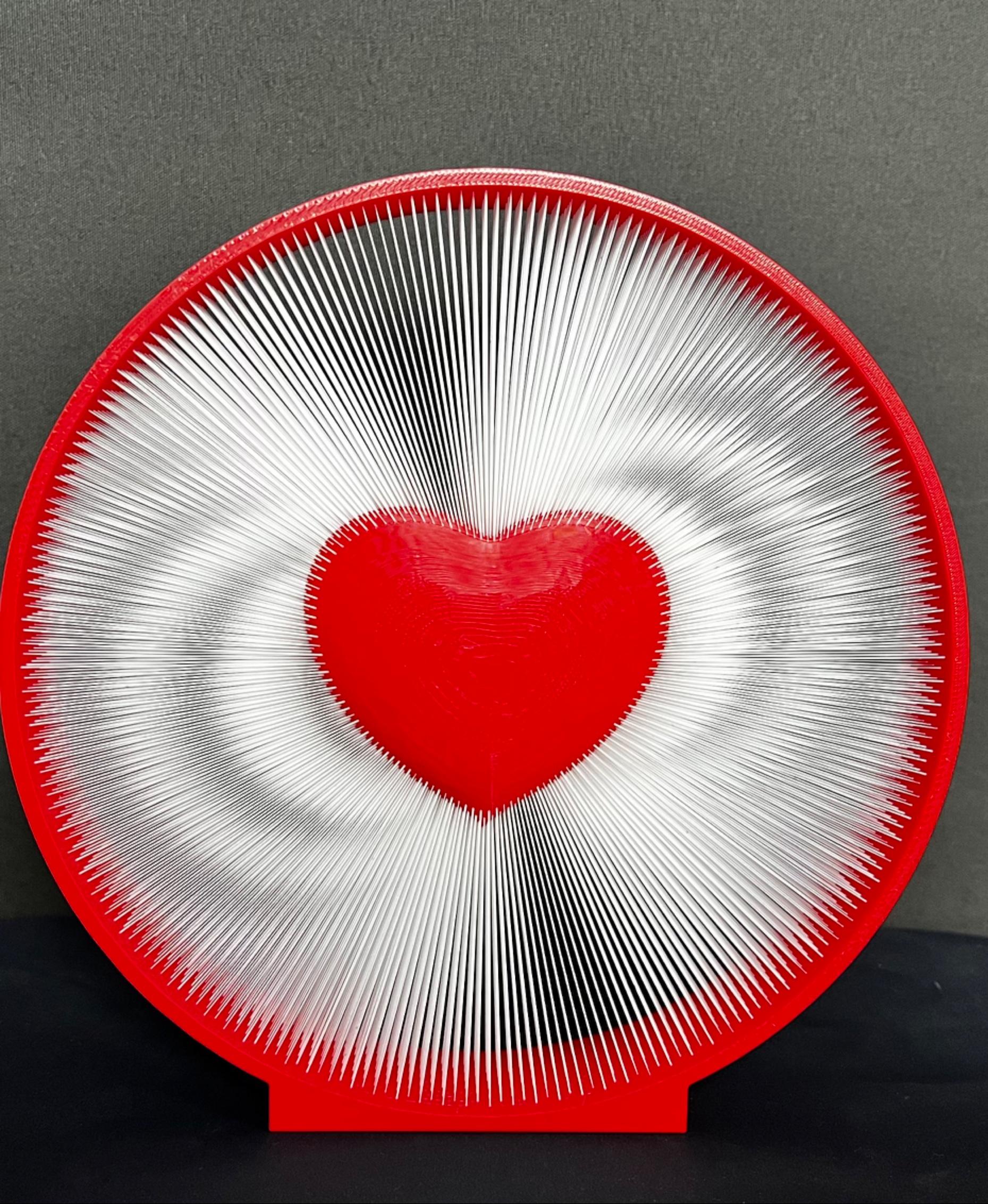 Heart Strings Artwork - Did this for my Valentine print ideas  - 3d model