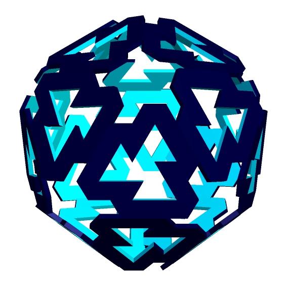 POROUS ICOSIDODECAHEDRON 1 3d model