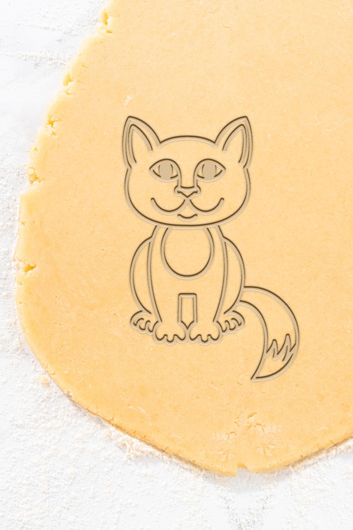 Cat Cookie Cutter, Biscuit Cutter 3d model