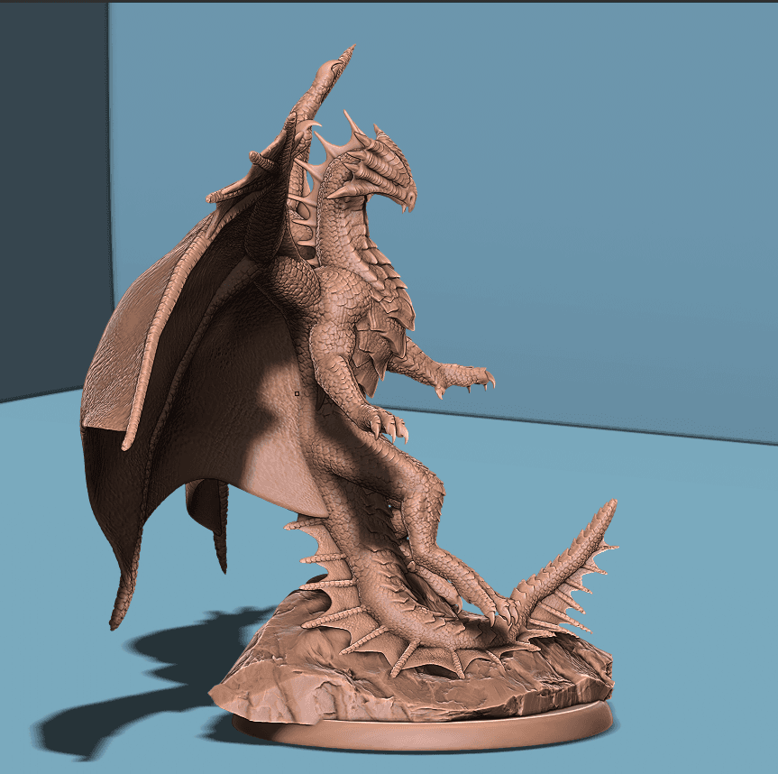 Young Bronze Dragon 3d model