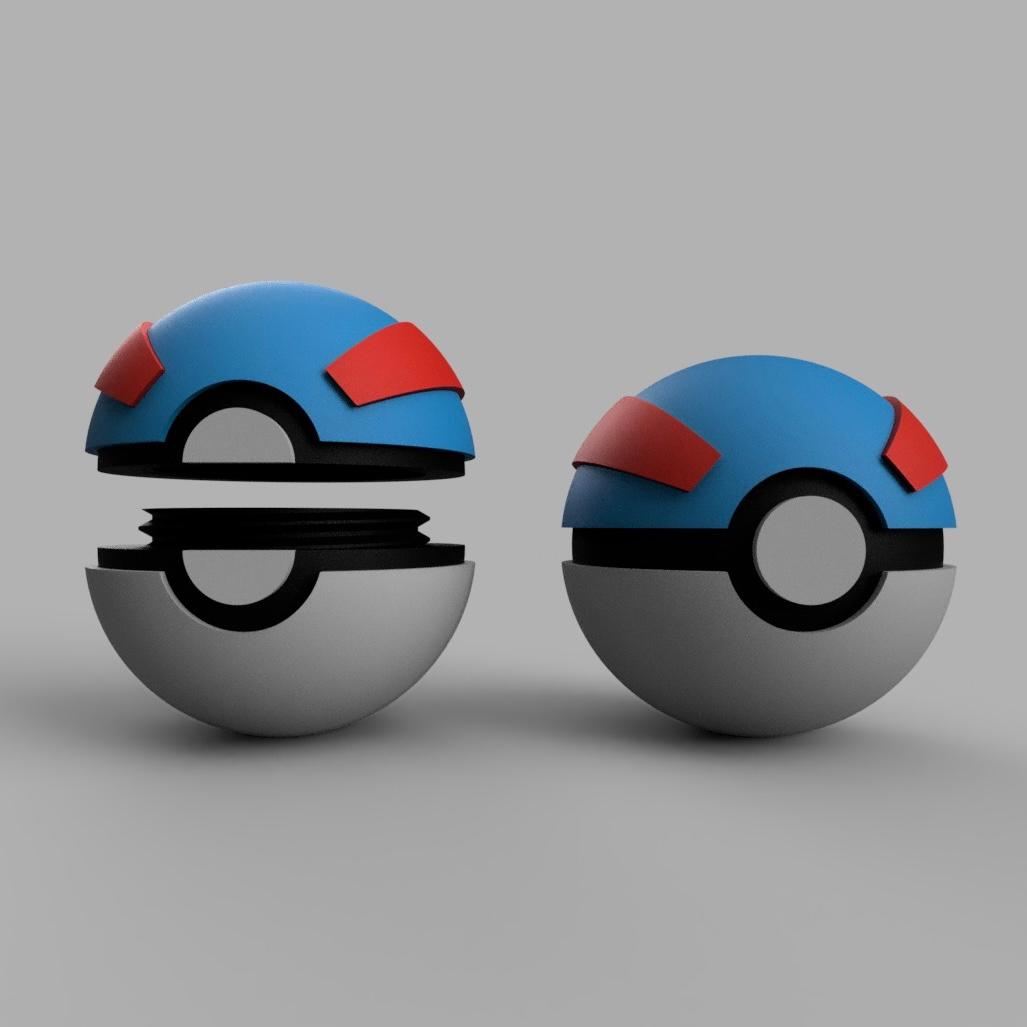 Pokeball With Hinge - 3D model by Mattias Hellberg on Thangs