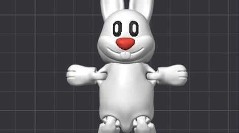 Flexi cute bunny 3d model