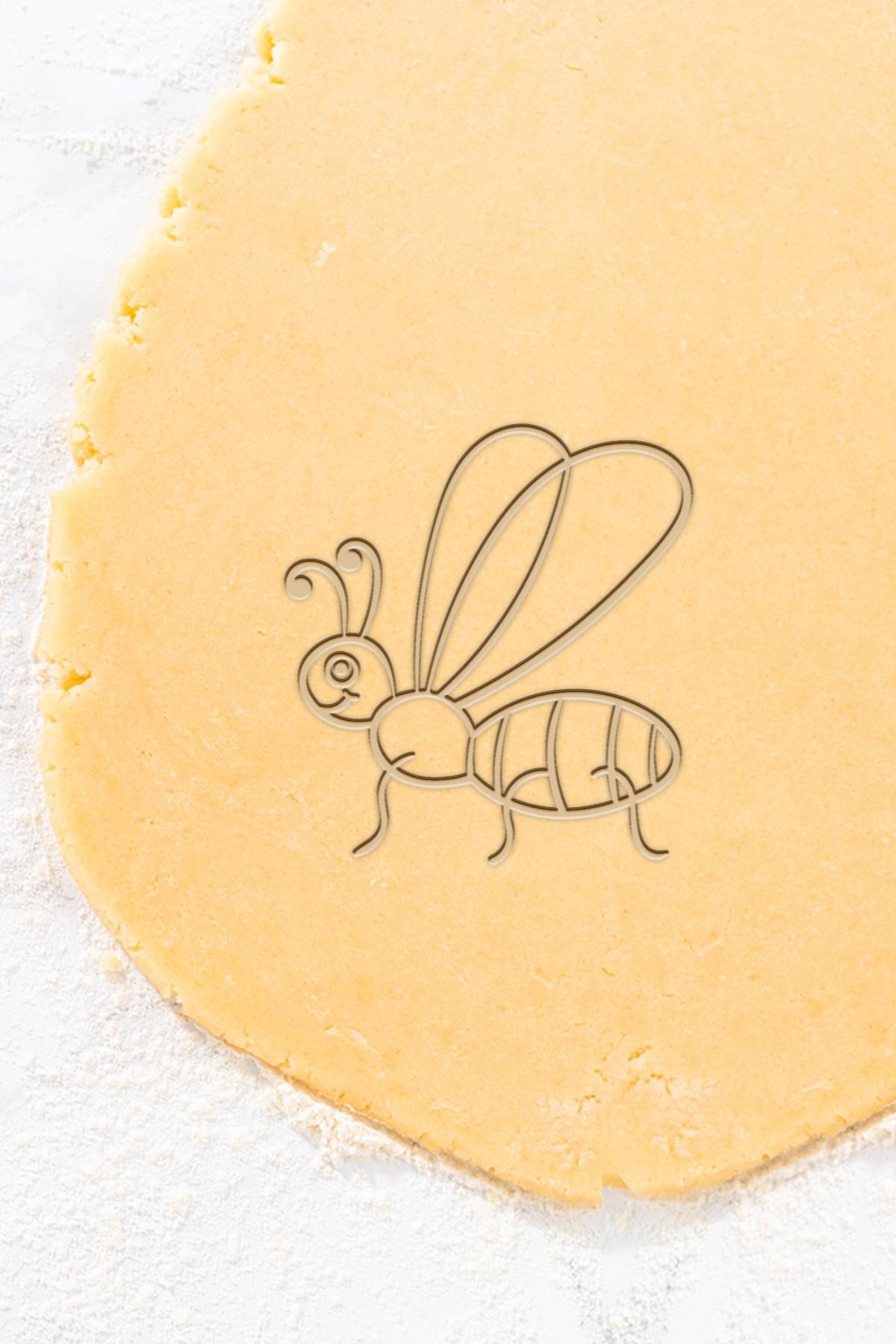 Bee Cookie Cutter, Biscuit Cutter 3d model