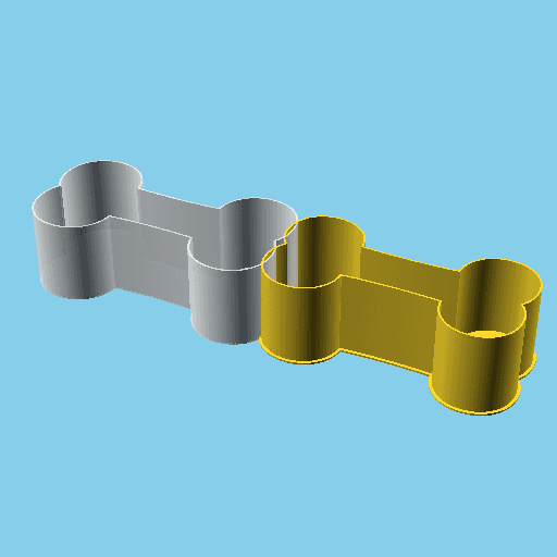 Bone, nestable box (v1) 3d model