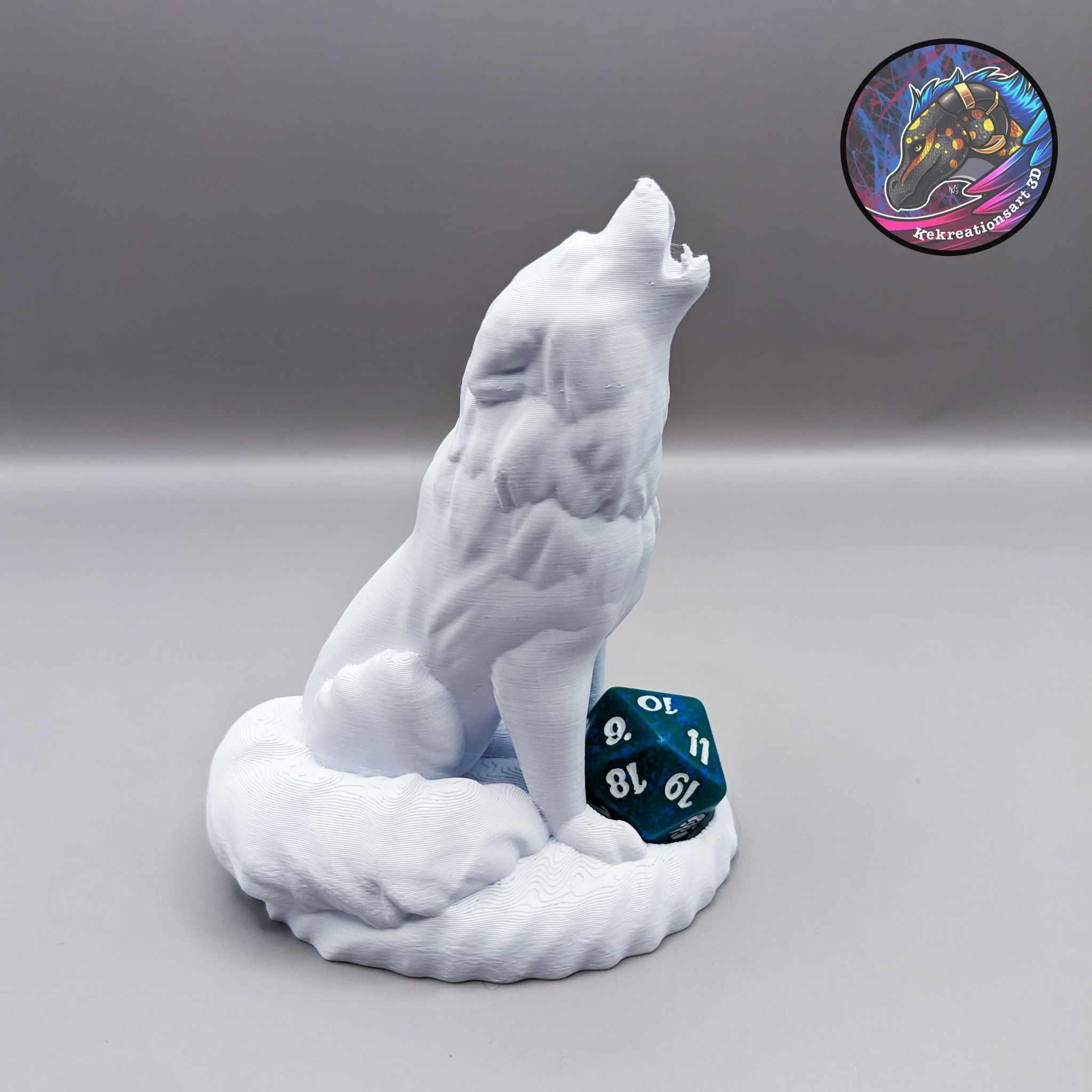 Wolf Dice Guardian + Figurine 3d model