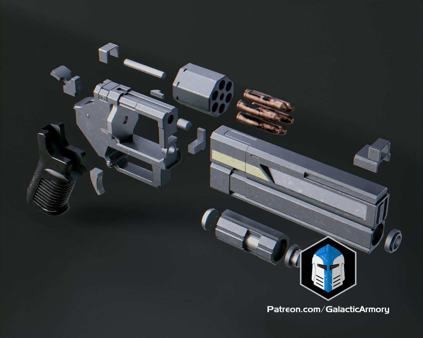 Helldivers 2 - Senator Revolver Pistol - 3D Print Files 3d model