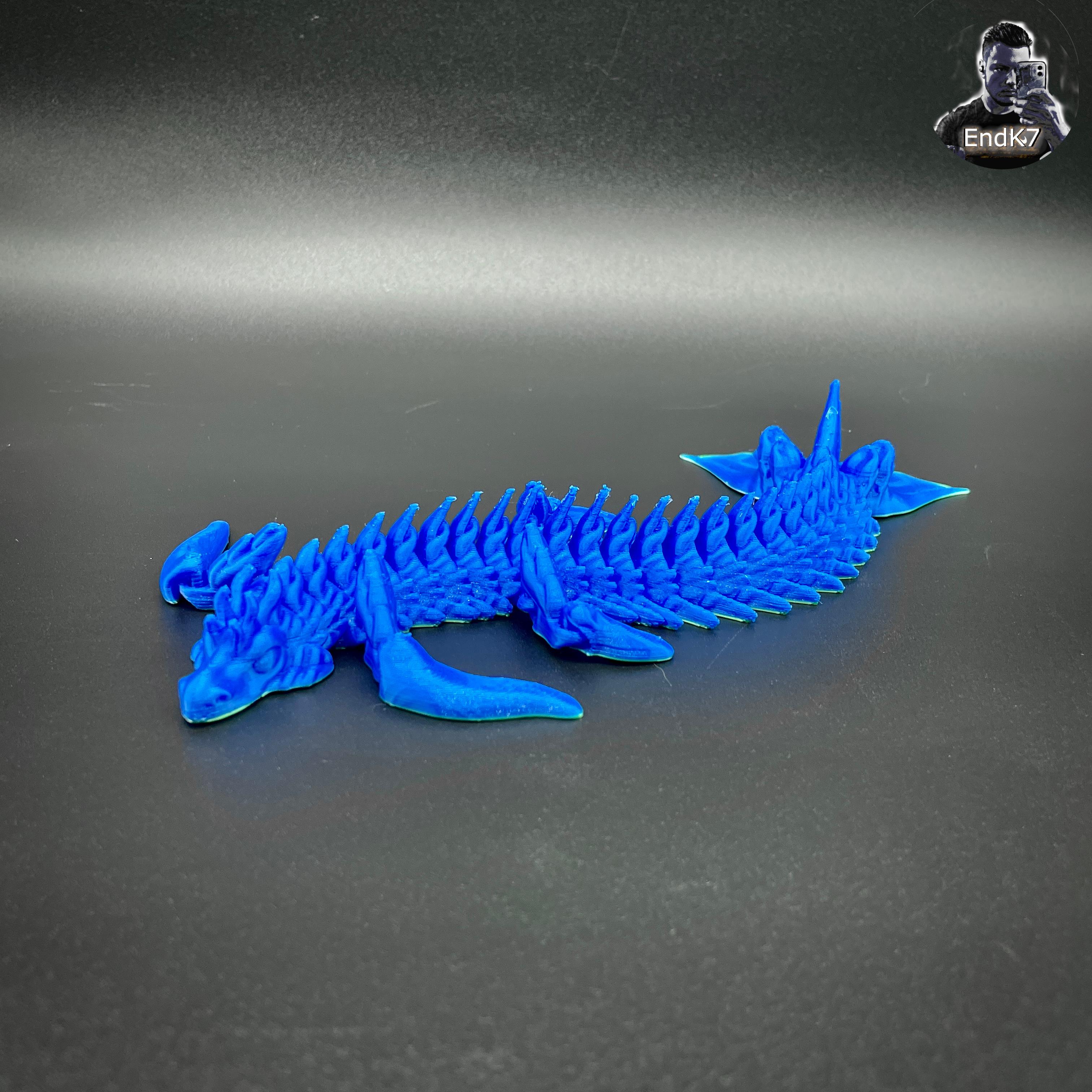 Sea Dragon - Articulated - Print in Place - Flexi - No Support 3d model