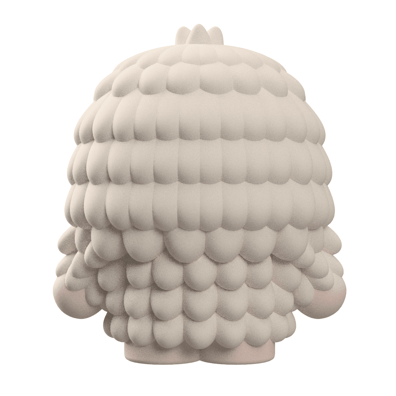 Customizable Snowball the Yeti Art Toy: 3D Printable Figure 3d model