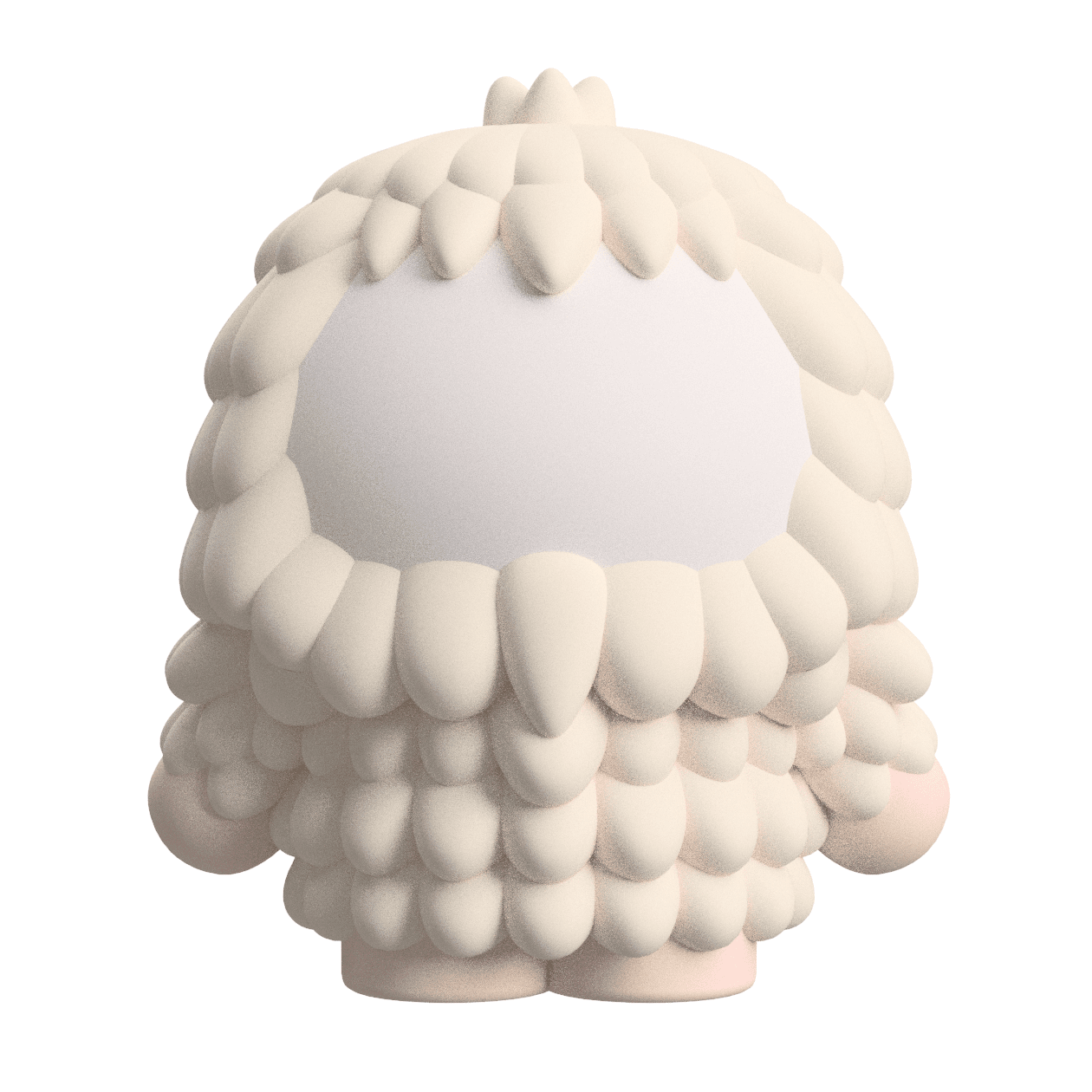 Customizable Snowball the Yeti Art Toy: 3D Printable Figure 3d model