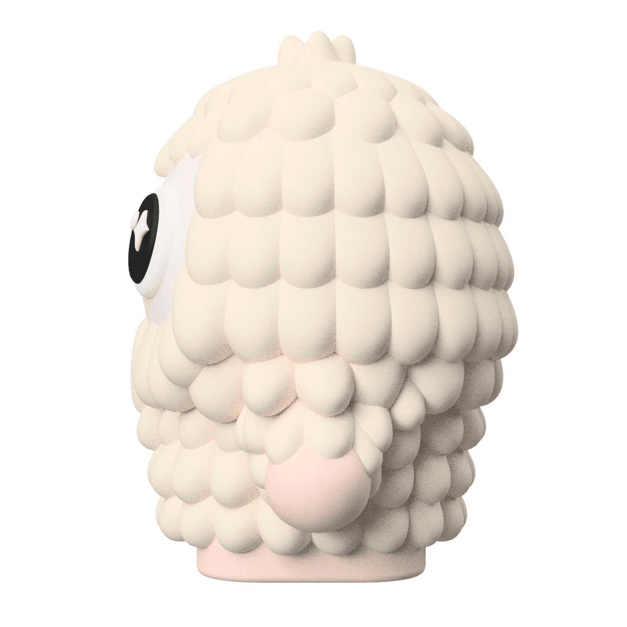 Customizable Snowball the Yeti Art Toy: 3D Printable Figure 3d model