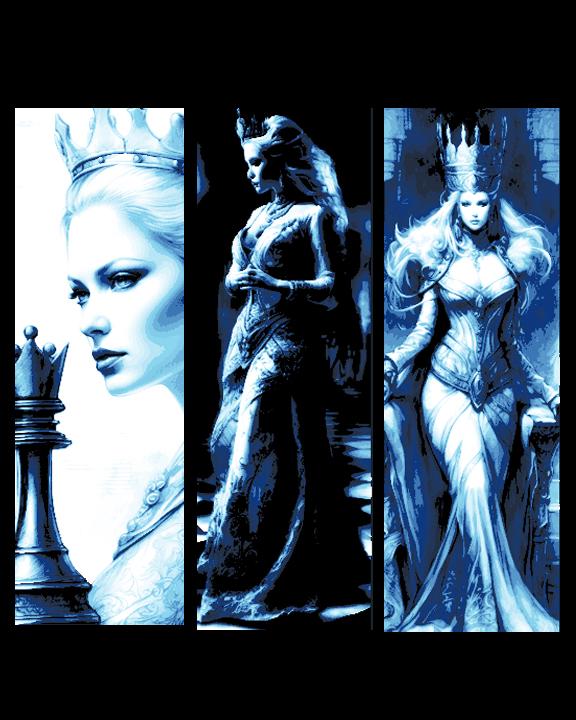 Visions of the Ice Queen - Strategy and Cunning - Set of 3 Bookmarks 3d model