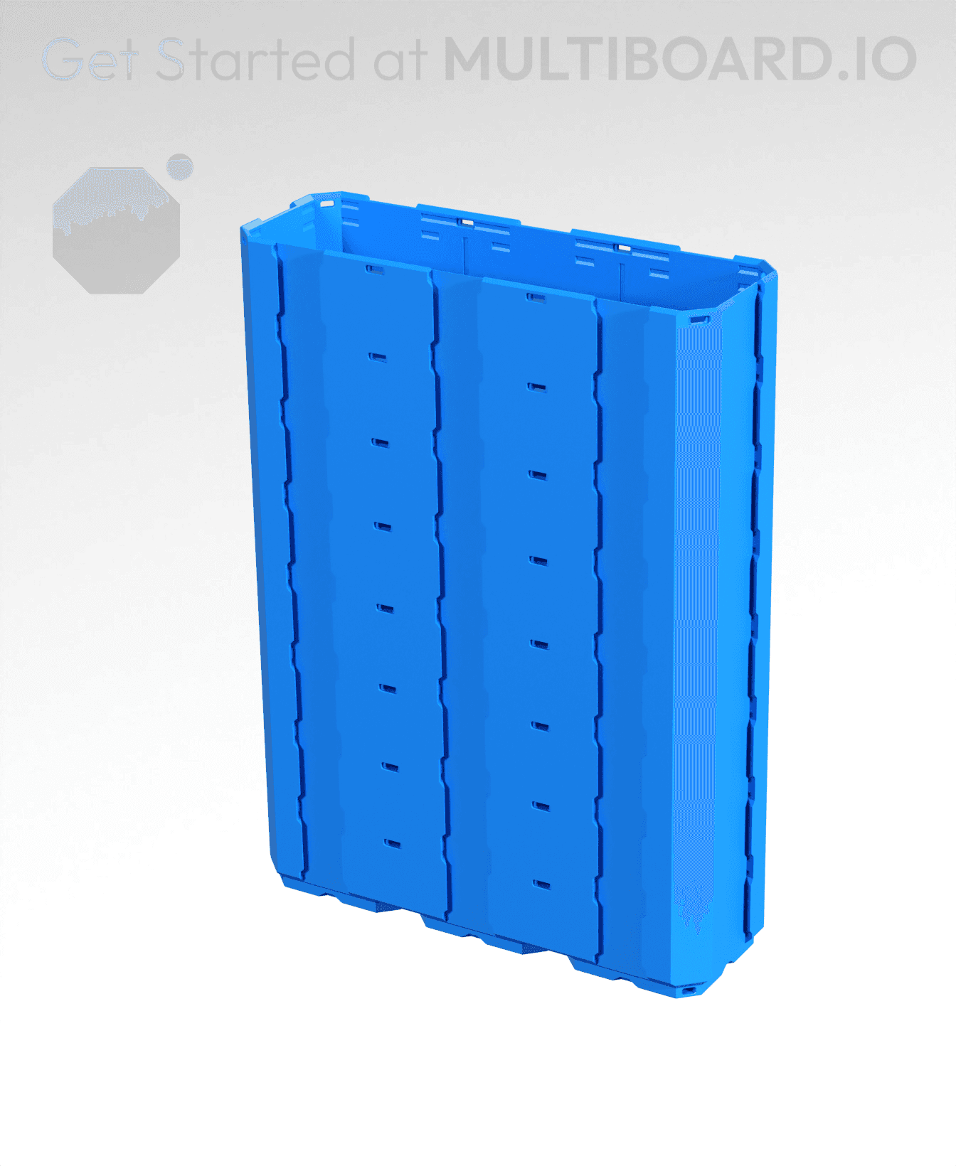 3x1x4 - Full Multipoint Rail - Multibin Shell 3d model