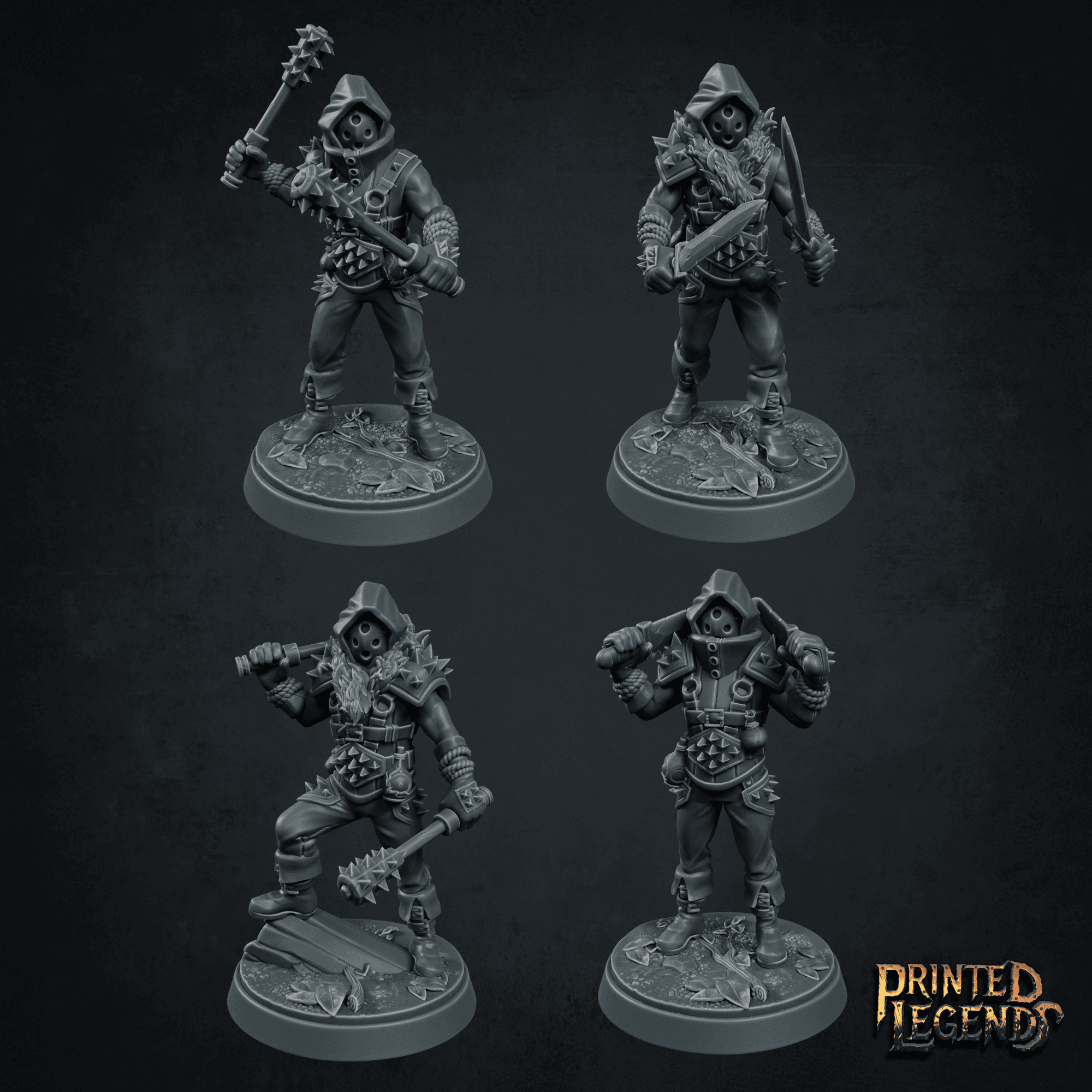 Marauder x4 (25 mm Bases) 3d model