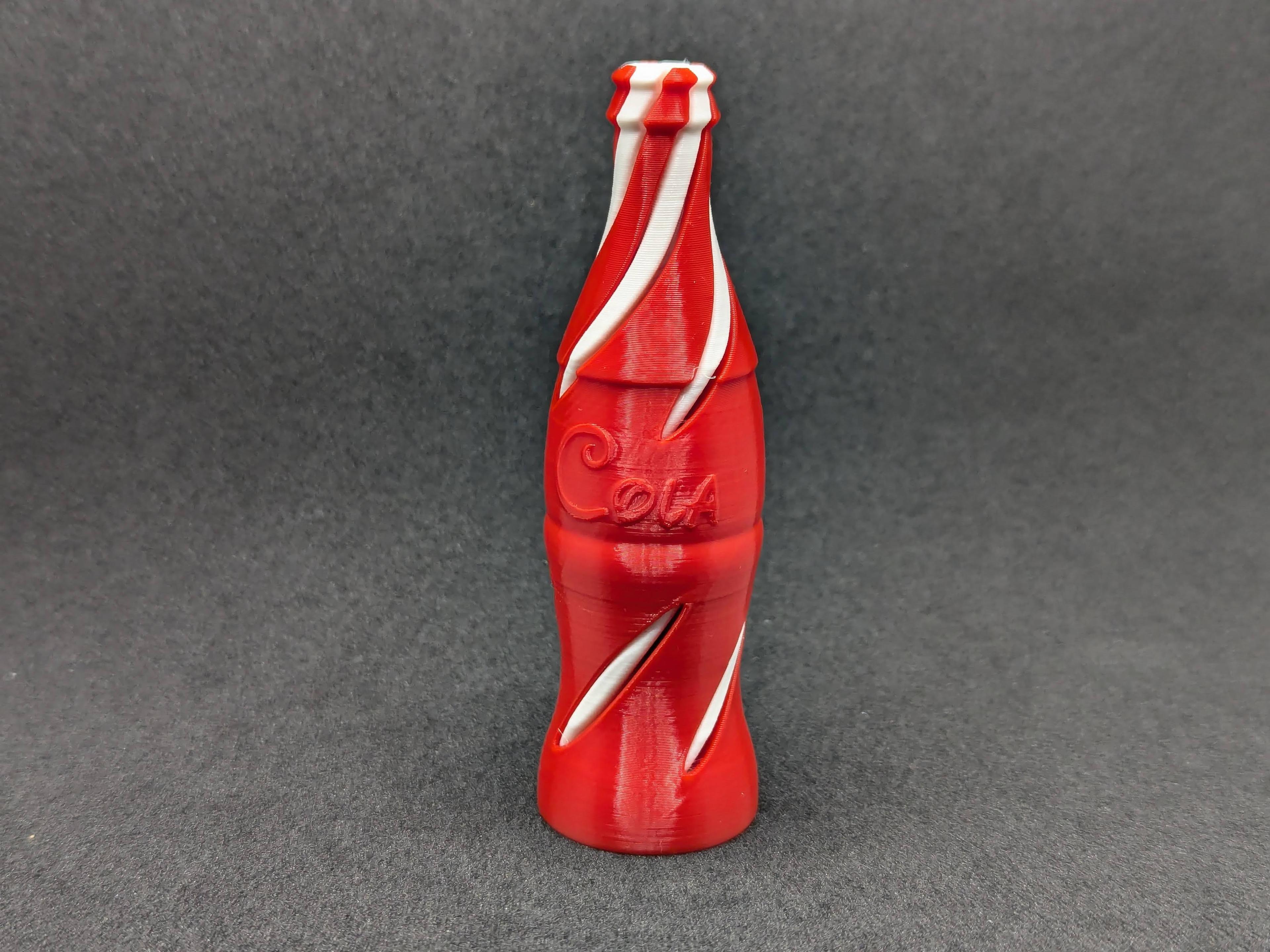 Cola Bottle style Vortex/Spiral Fidget Toy 3d model