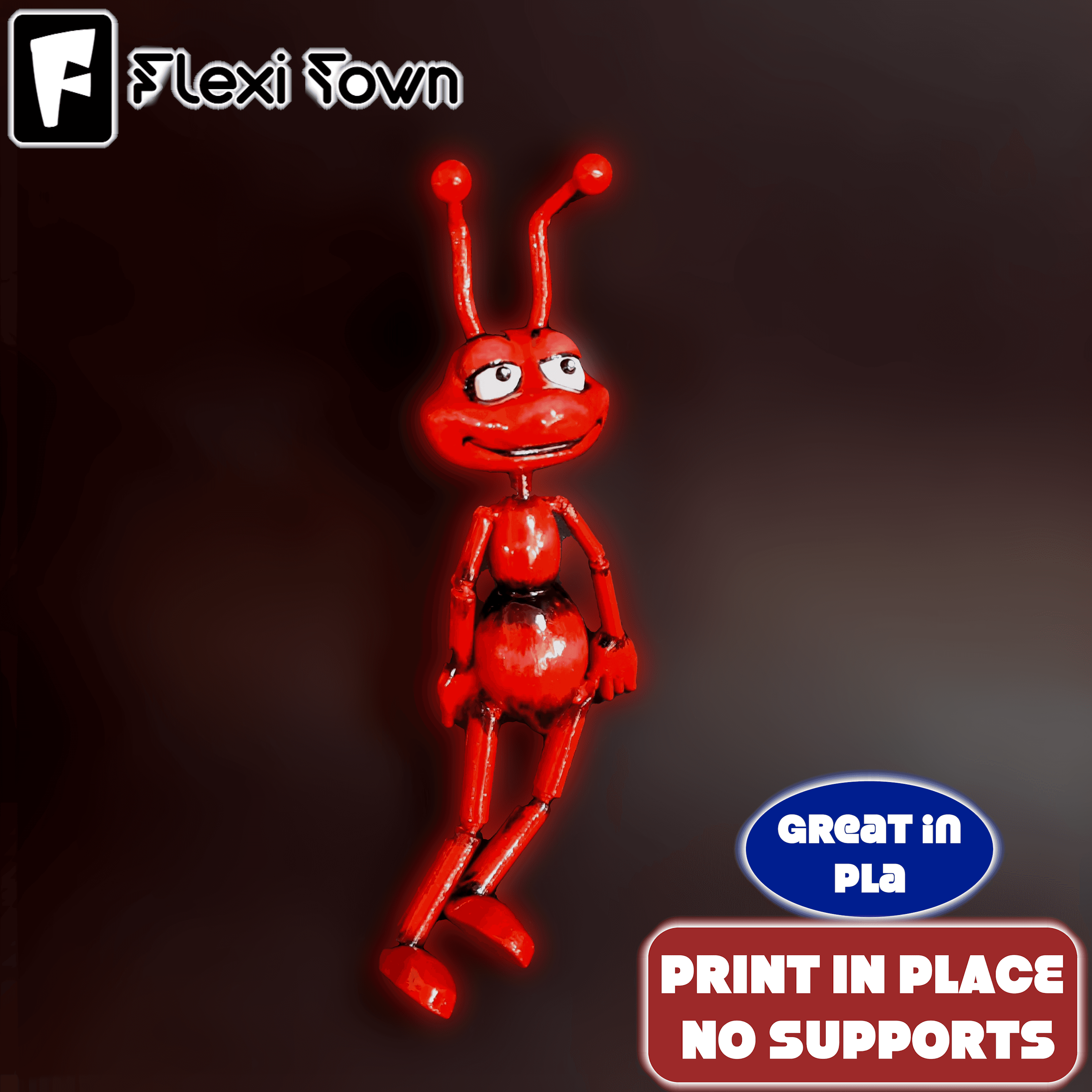 Flexi Print-in-Place the Ant 3d model