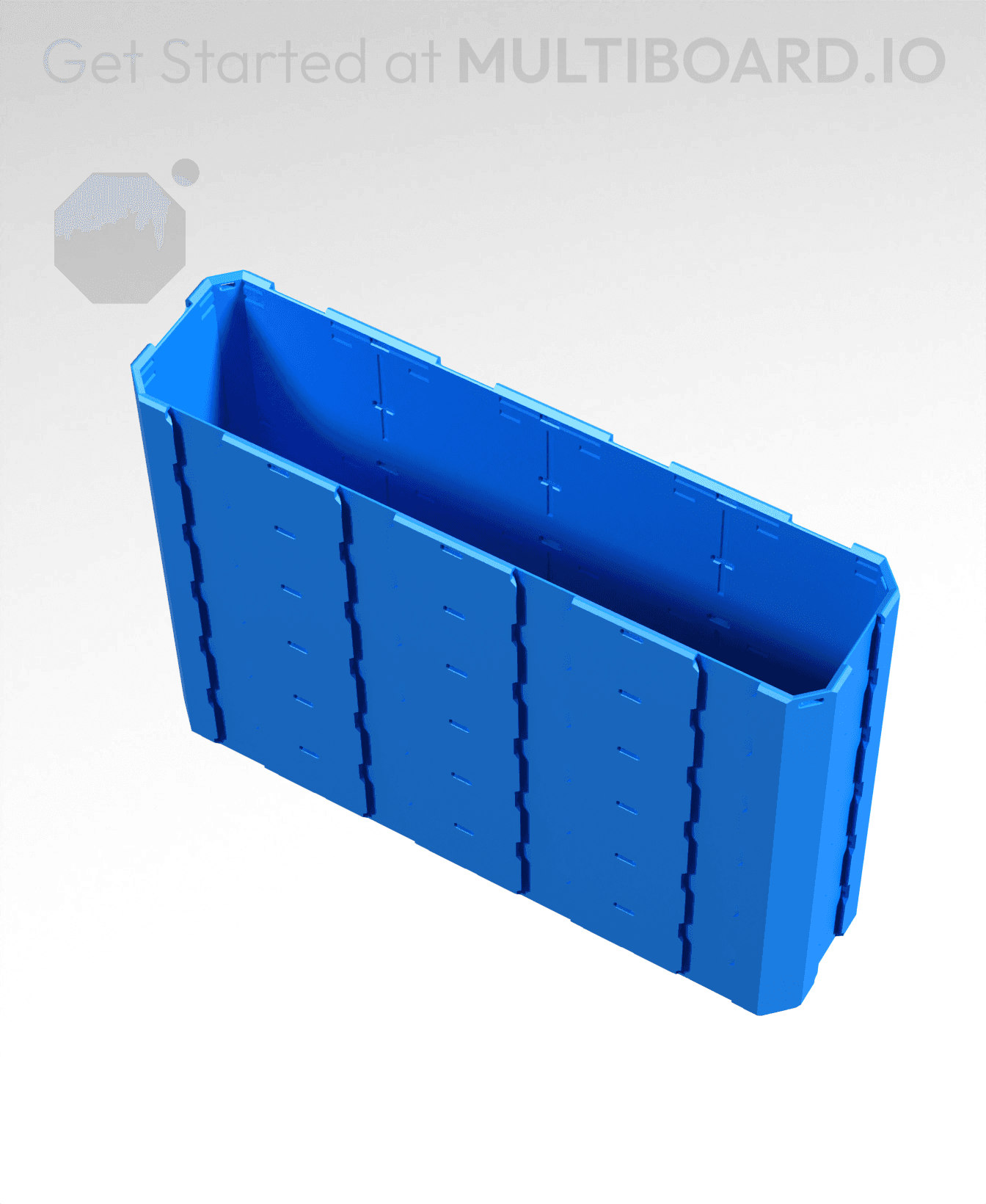 4x1x3 - Full Multipoint Rail - Standard Click-In Multibin Shell Extension 3d model