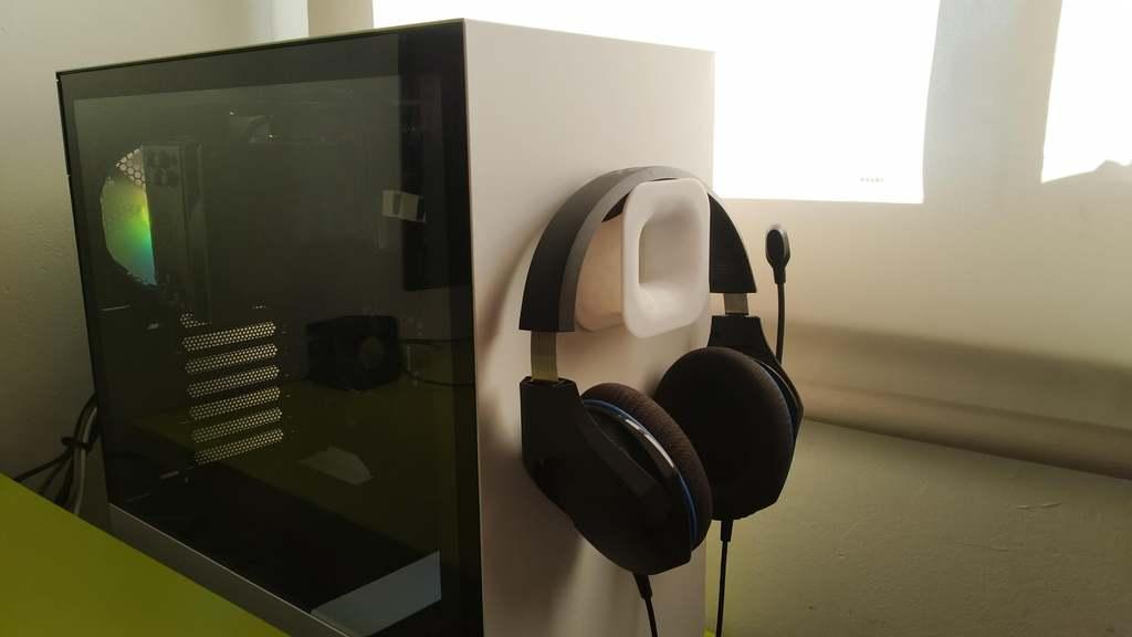 NZXT inspired headphone stand 3d model