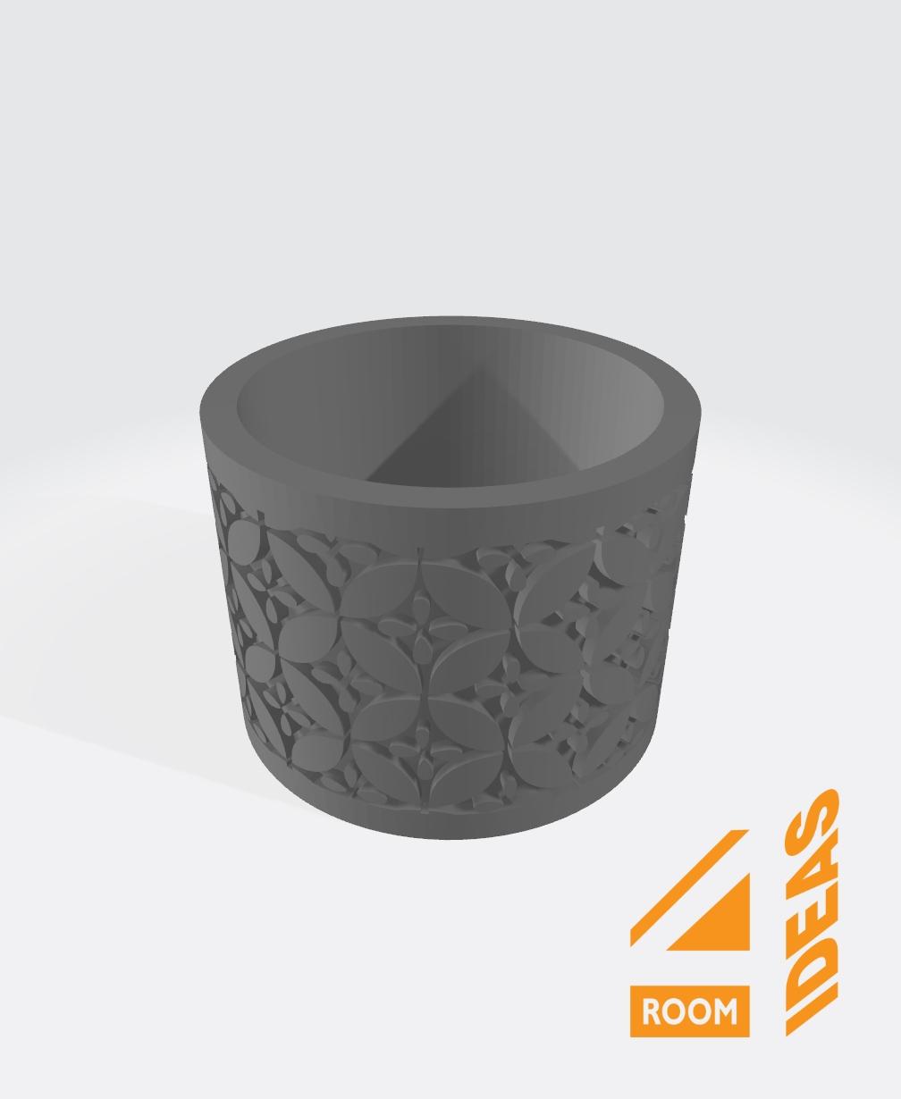 Succulent Planter Japanese Style - Circles/Shippo V1.stl 3d model