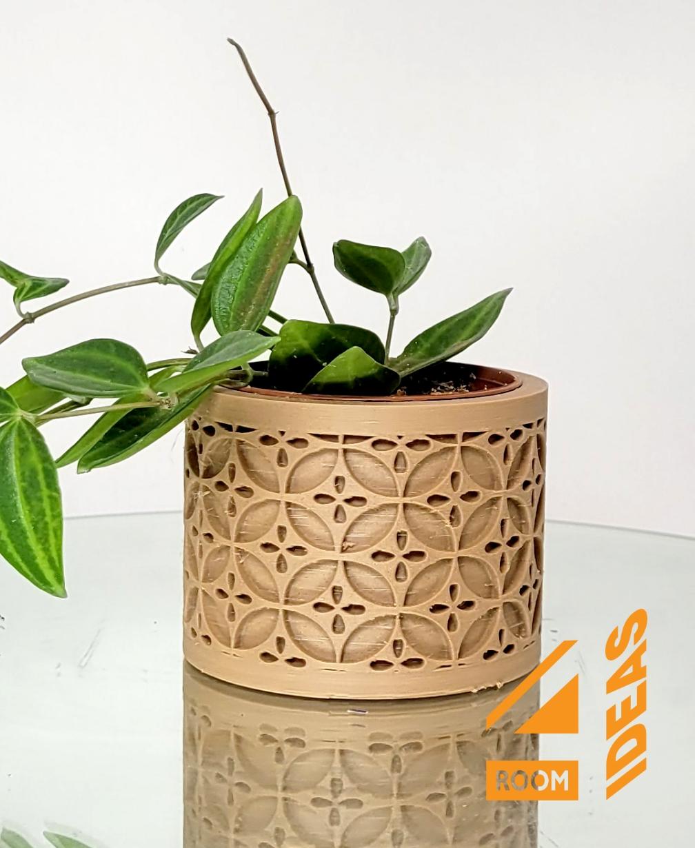 Succulent Planter Japanese Style - Circles/Shippo V1.stl 3d model
