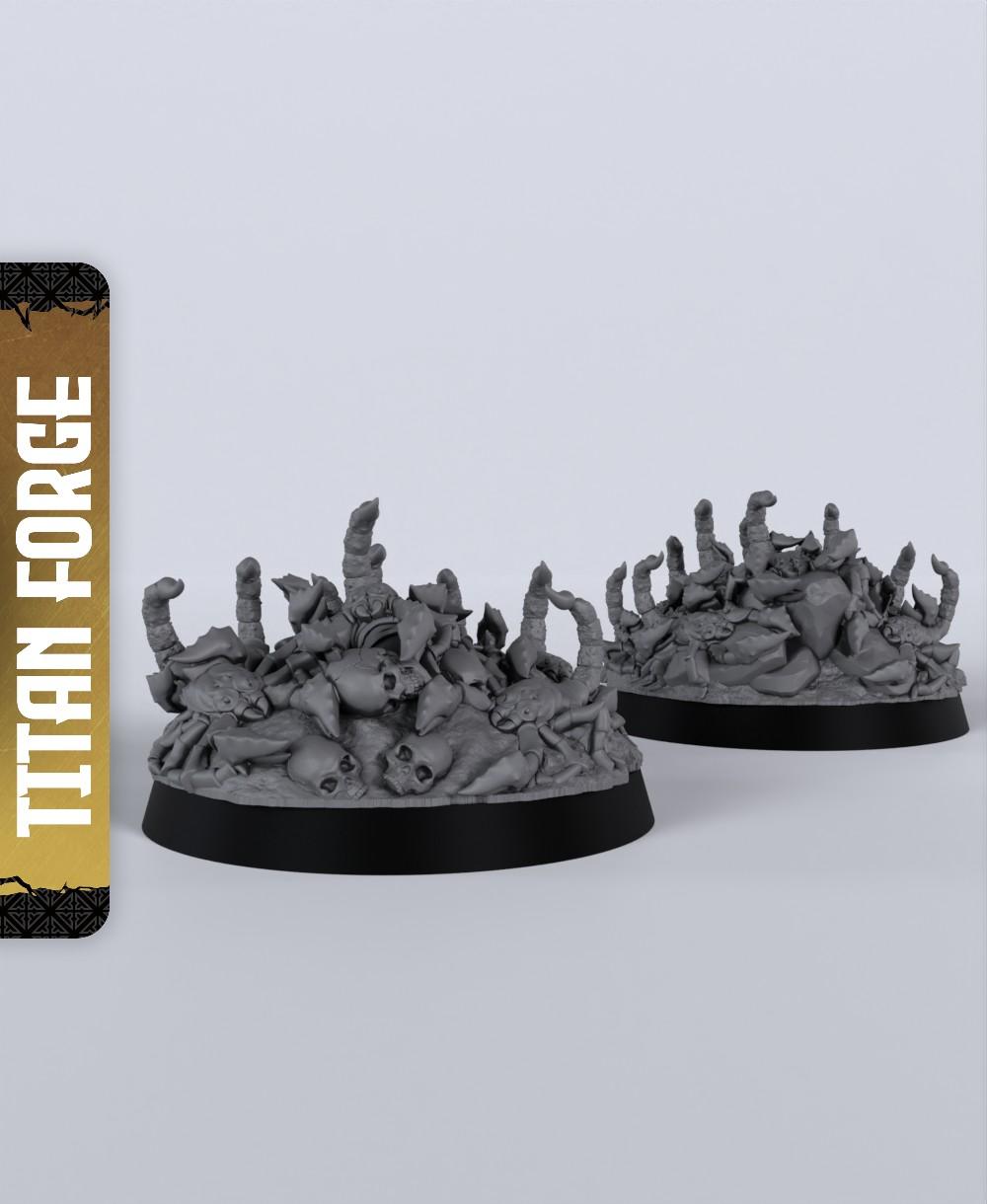Scorpion Swarm - With Free Dragon Warhammer - 5e DnD Inspired for RPG and Wargamers 3d model