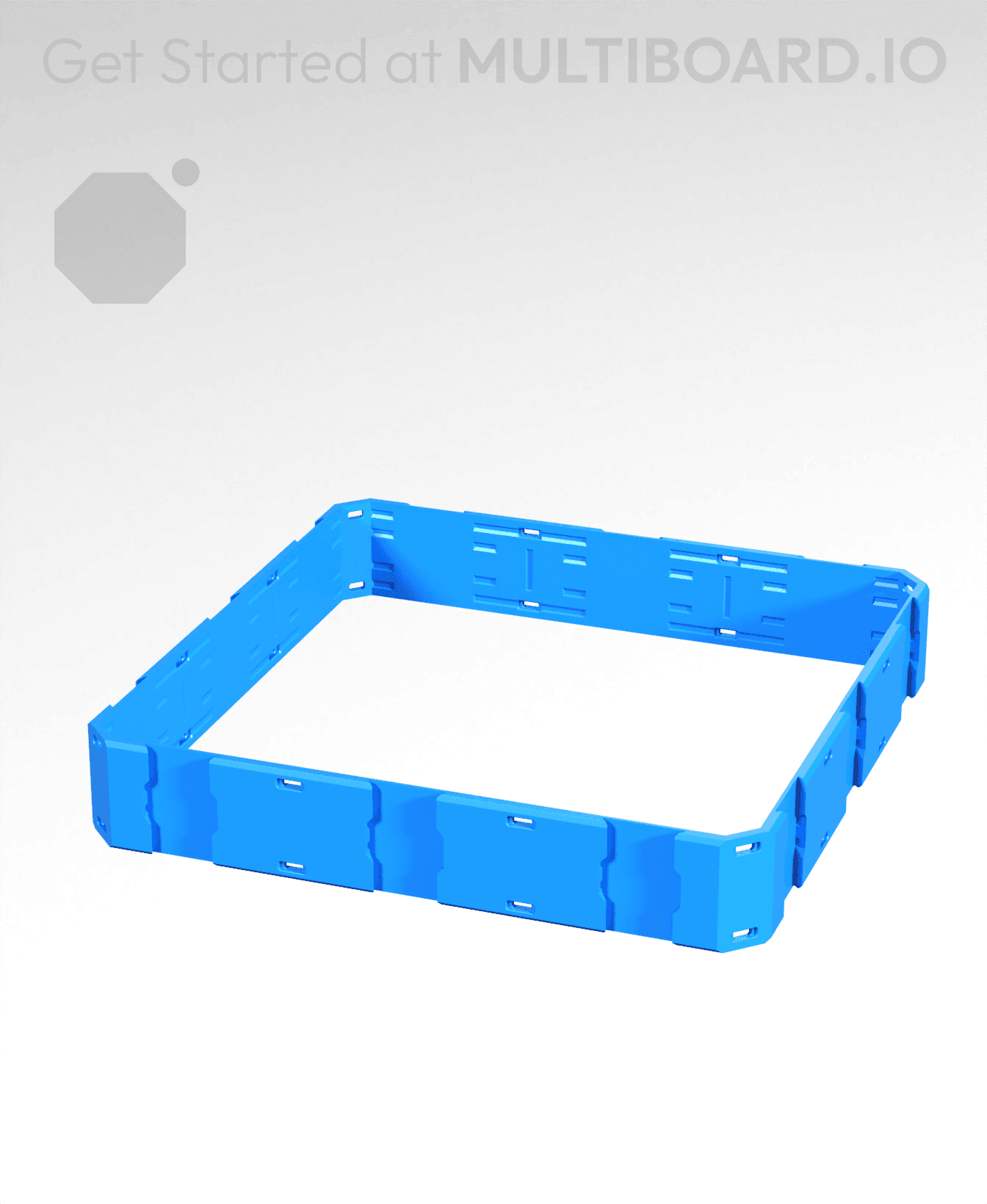 3x3x0.5 - Shell Center - Multibin Shell Ring 3d model