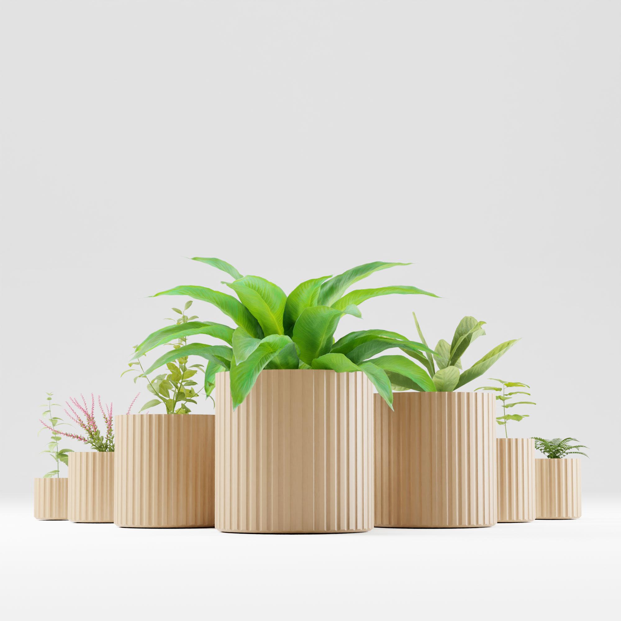 SELF WATERING PLANTER | MEGA PACK 7 SIZES | READY TO BE PRINTED IN WOOD PLA 3d model