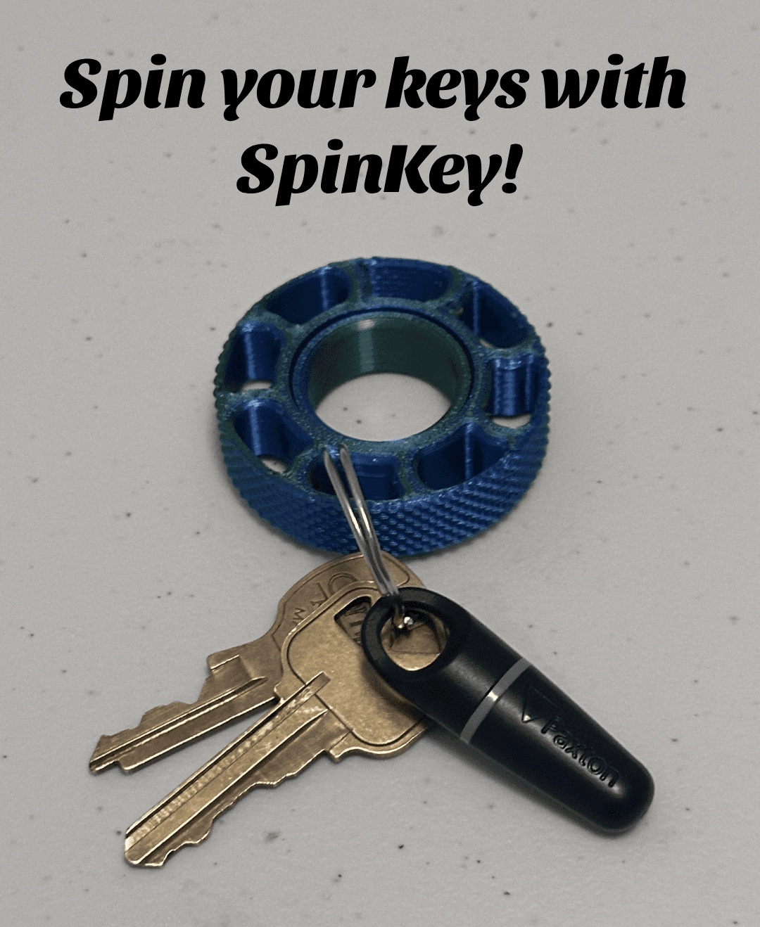 SpinKey Fidget - Print-in-Place  3d model