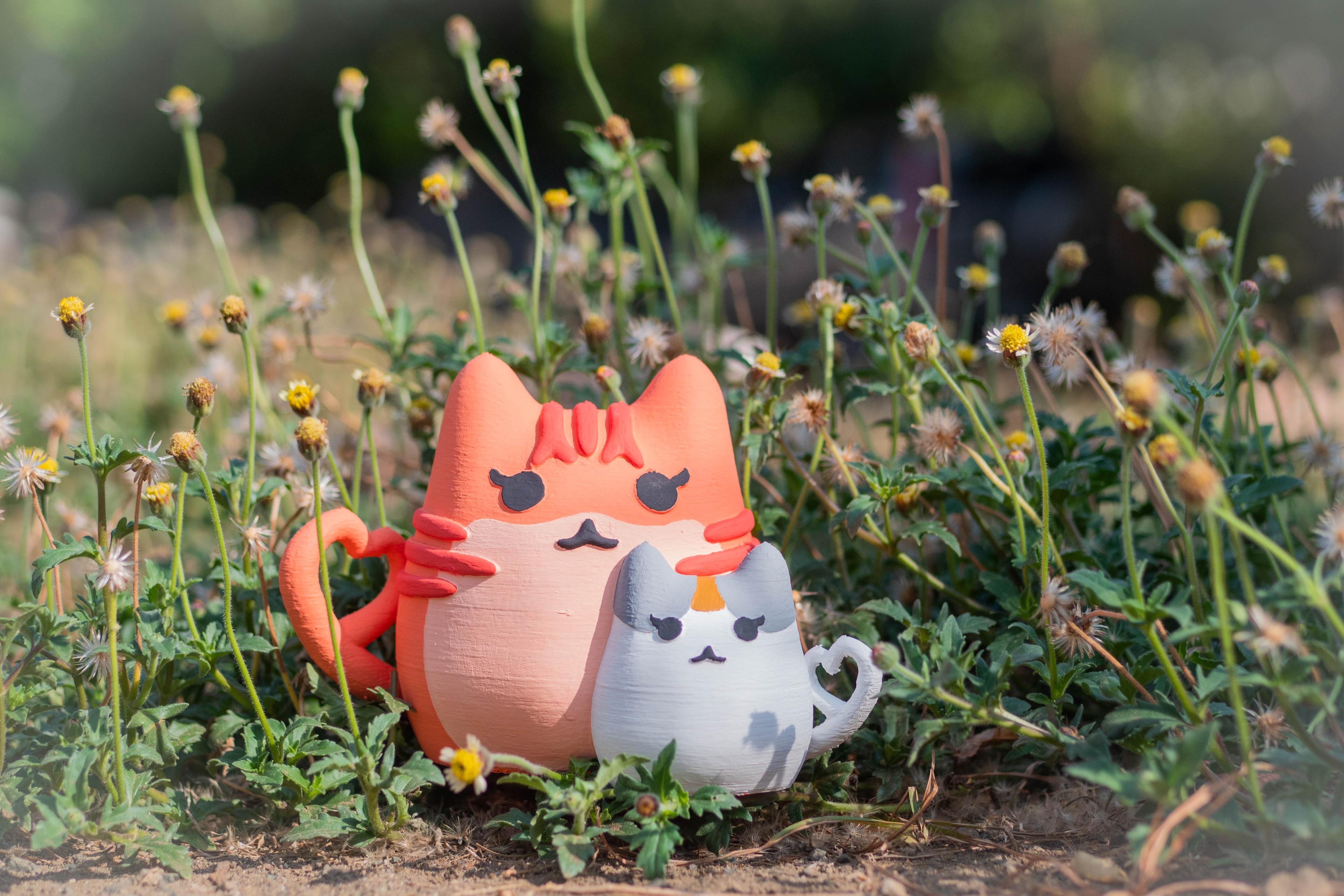 Cat & Kitten  3d model