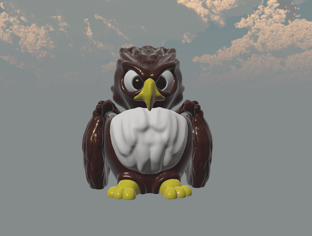 Flexi Eagle 3d model