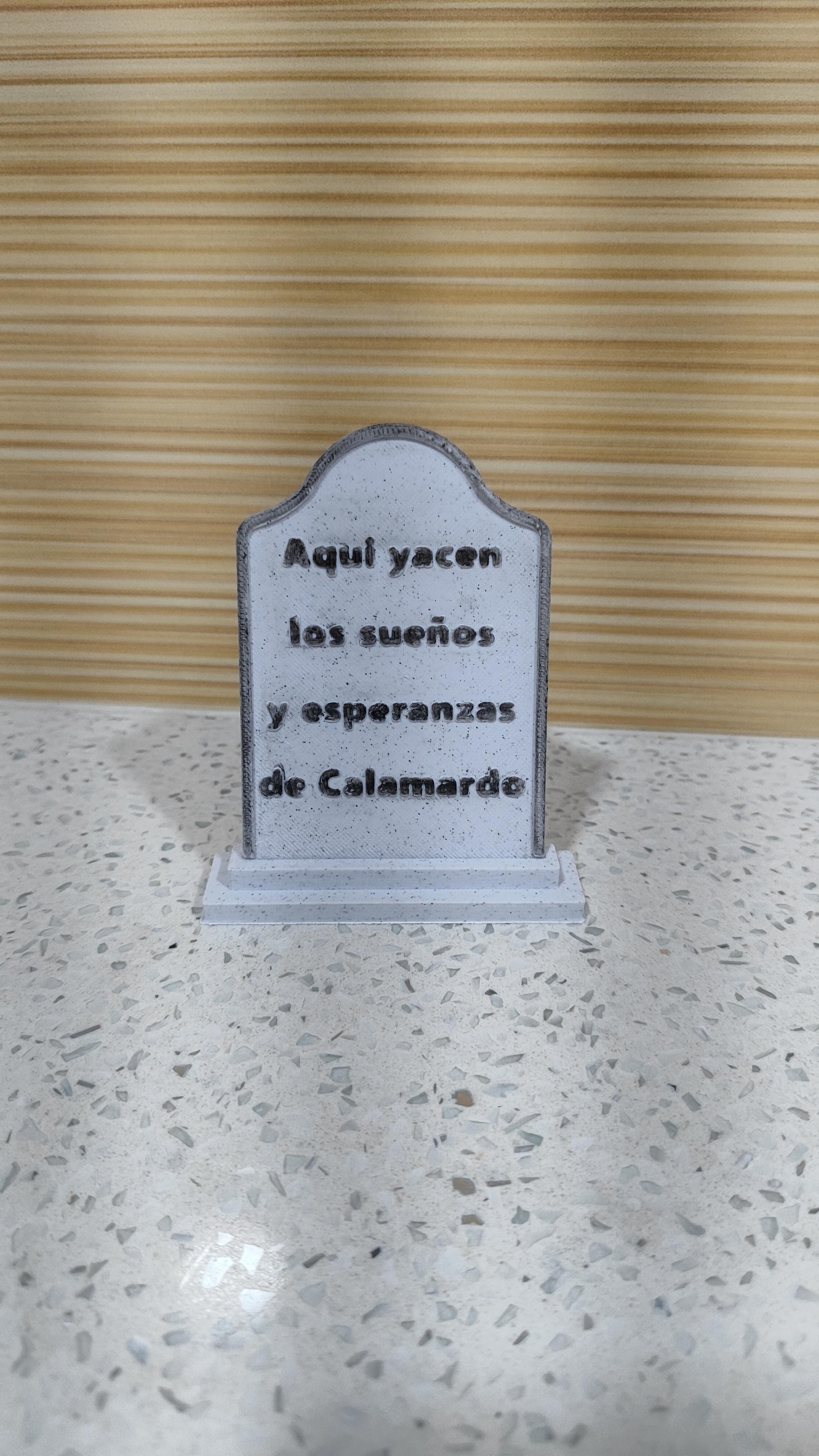 Squidward Grave Hopes - Calamardo Lapida de sus Esperanzas y sueños.stl 3d model