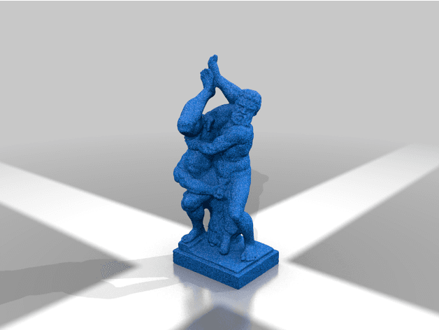 Hercules and Diomedes Sculpture 3d model