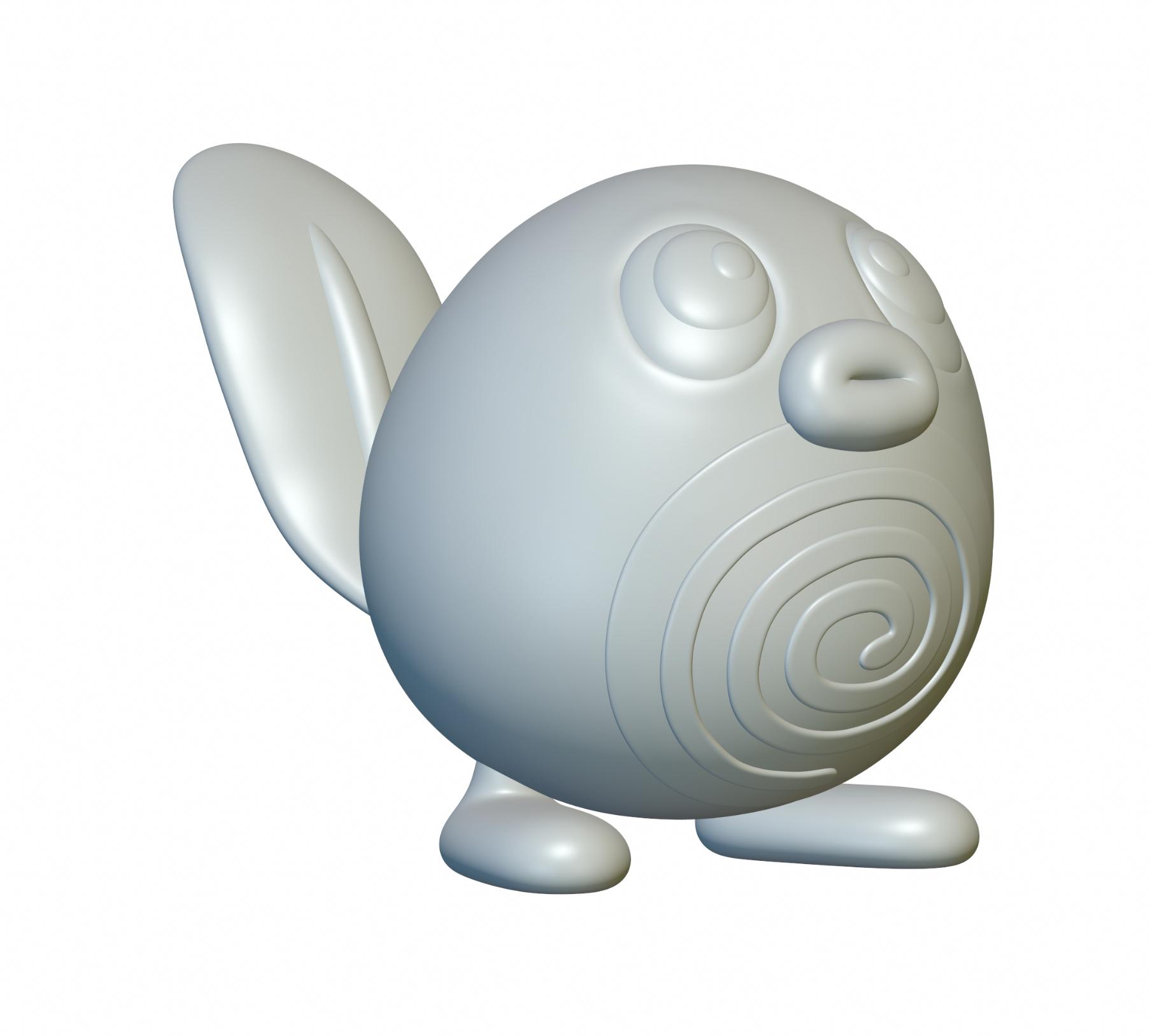 Pokemon Poliwag #60 - Optimized for 3D Printing 3d model