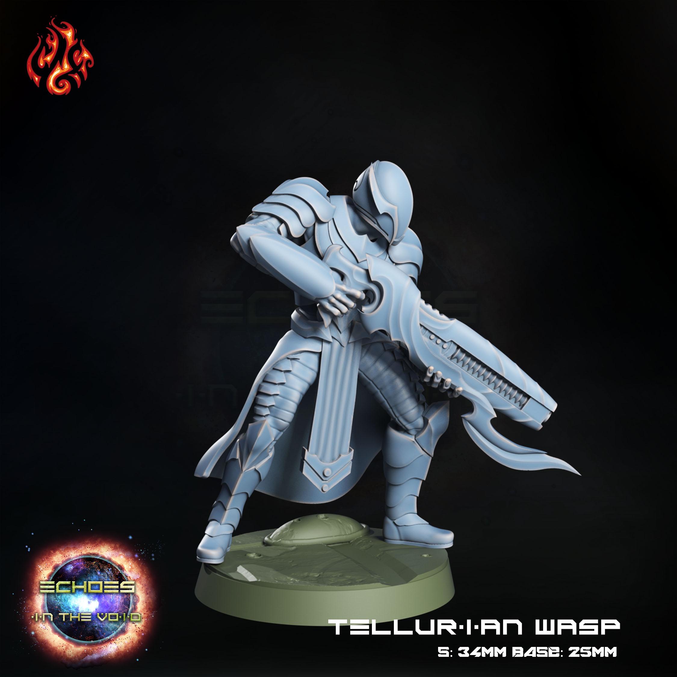 Tellurian Wasps 3d model