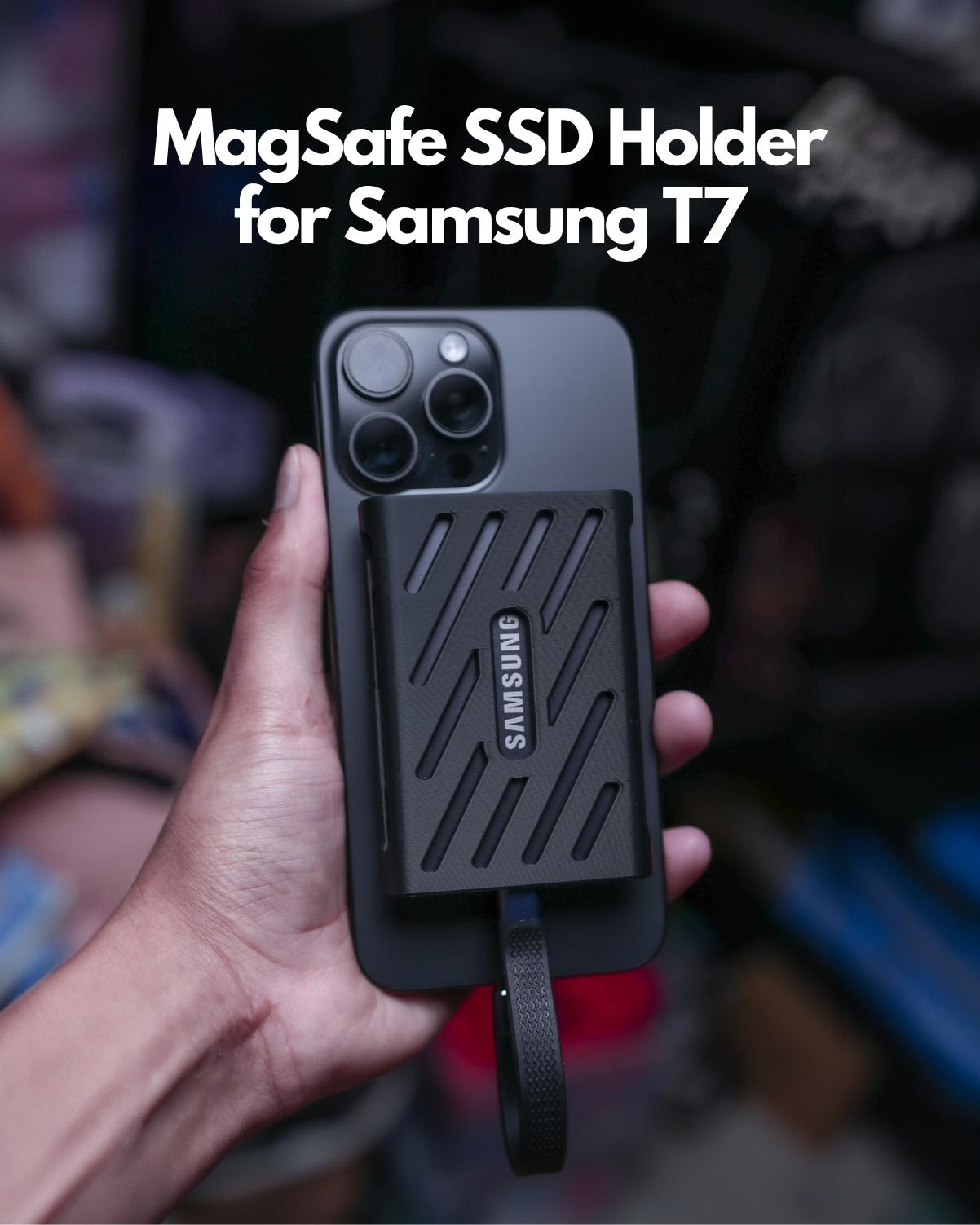 MagSafe SSD Holder for Samsung T7 3d model