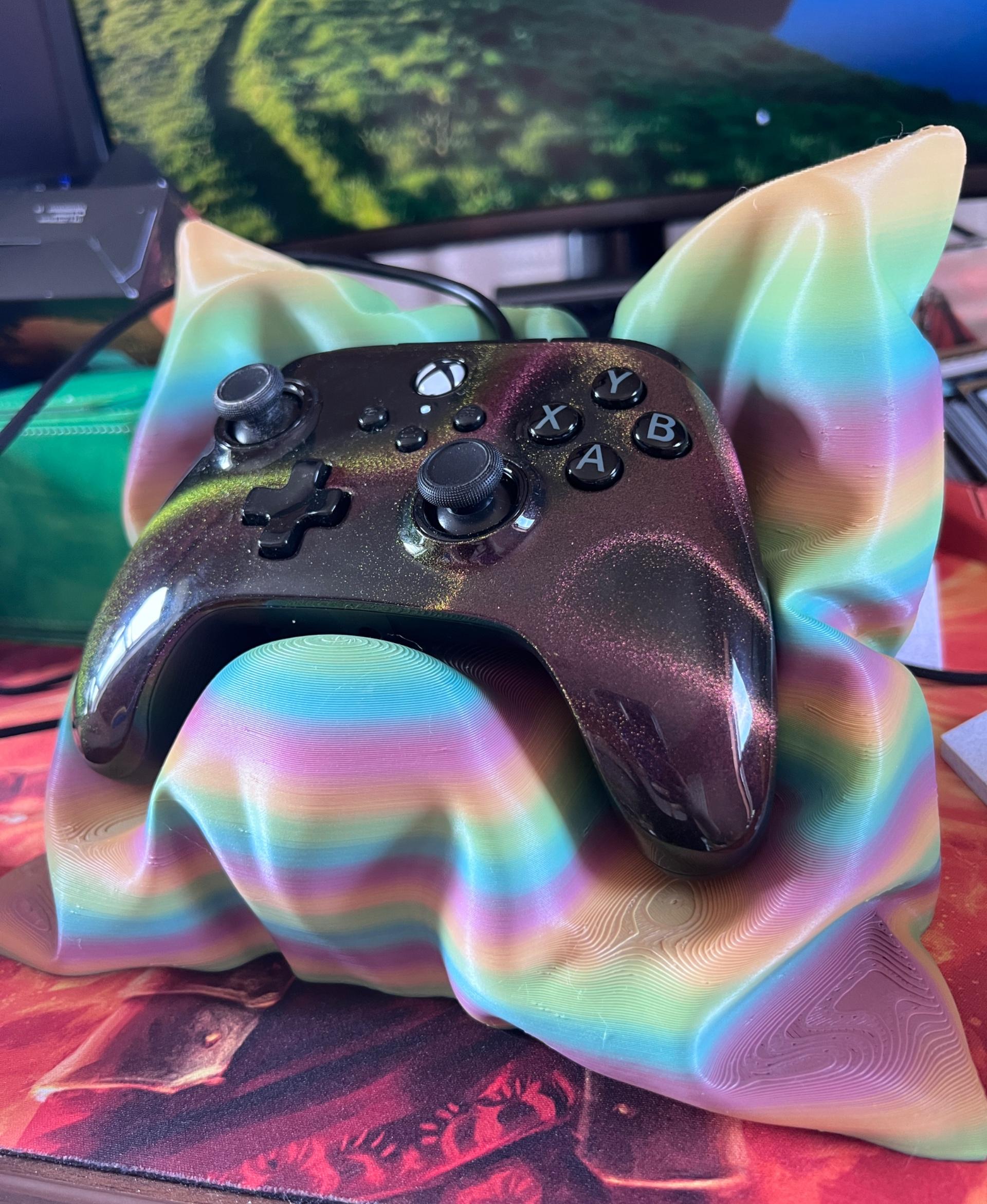 Xbox & Switch Pro Controller Pillow - First time sharing a make. This print is so much fun!! I printed in Overture's matte rainbow.  - 3d model