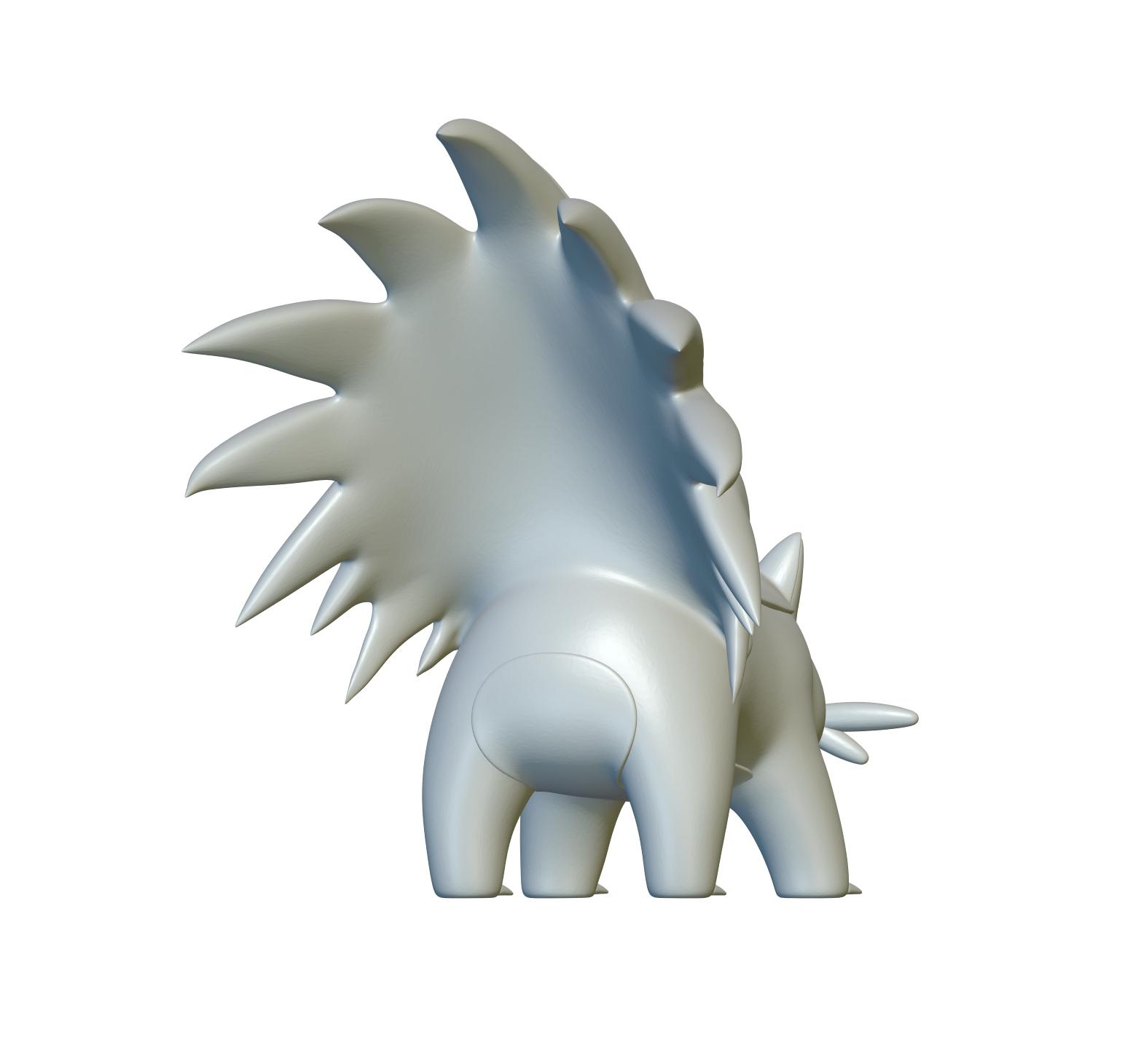 Pokemon Stunky #434 - Optimized for 3D Printing 3d model