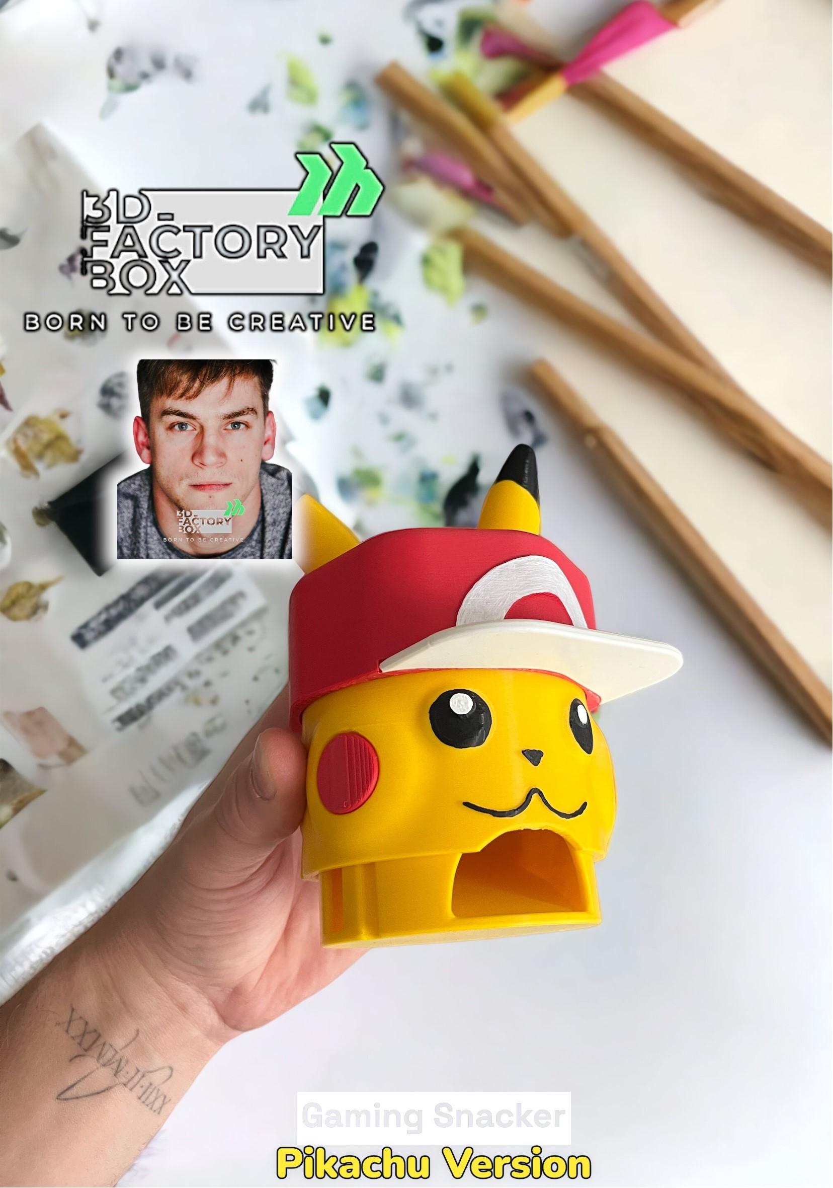 Gaming Snacker - Inspired by "Pikachu from Pokémon" 3d model