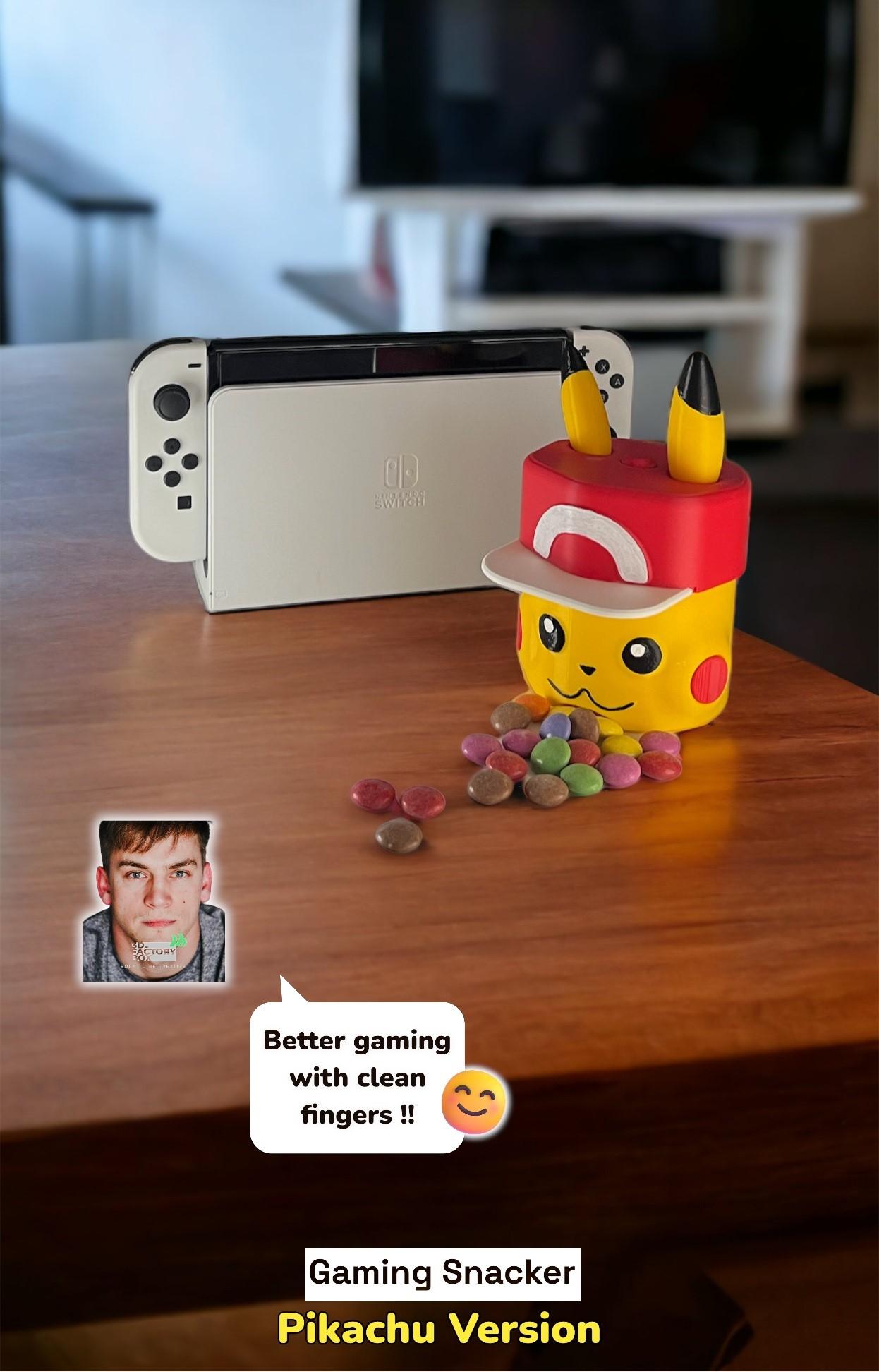 Gaming Snacker - Inspired by "Pikachu from Pokémon" 3d model